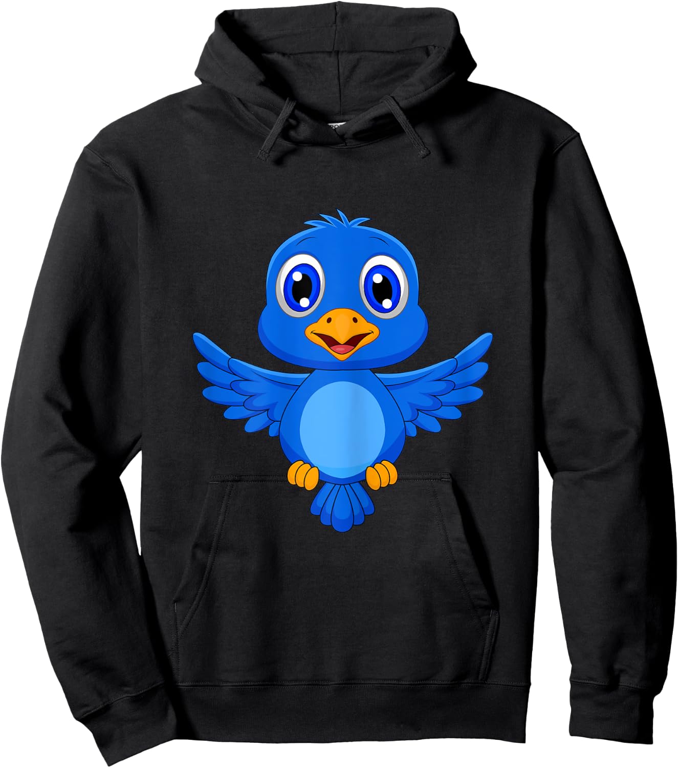 Cute Bluebird Hoodie - Hoodie | Black