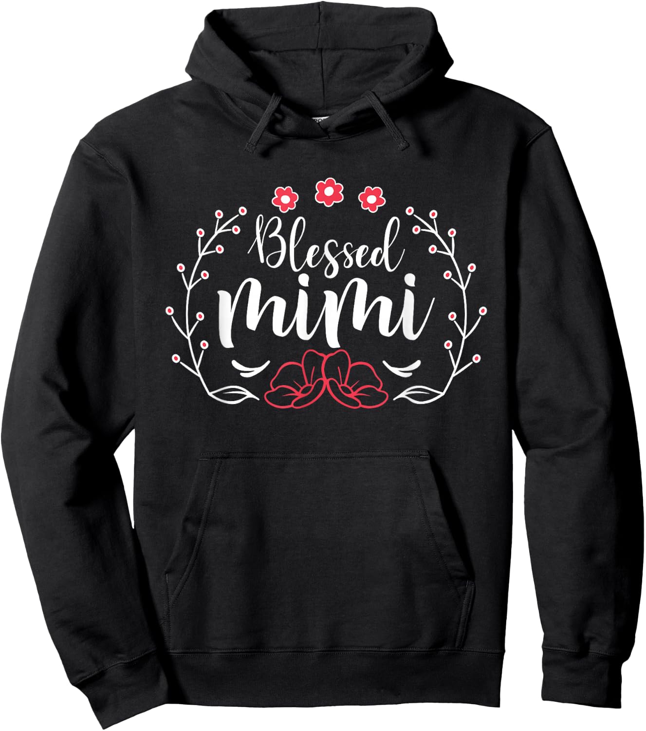 Blessed Mimi For Cute Mimi Grandma Grandmother Mothers Day Hoodie - Hoodie | Black
