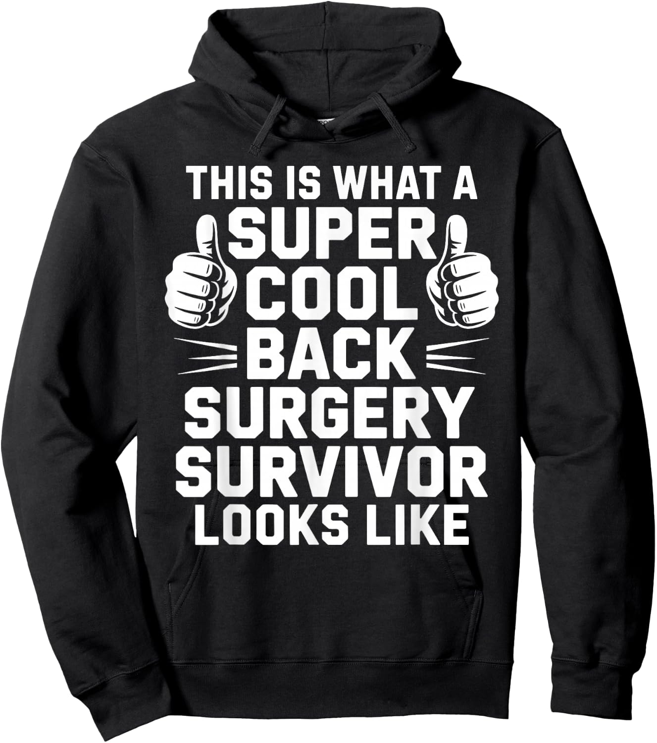 Back Surgery Recovery Design Women Post Back Surgery Hoodie - Hoodie | Black