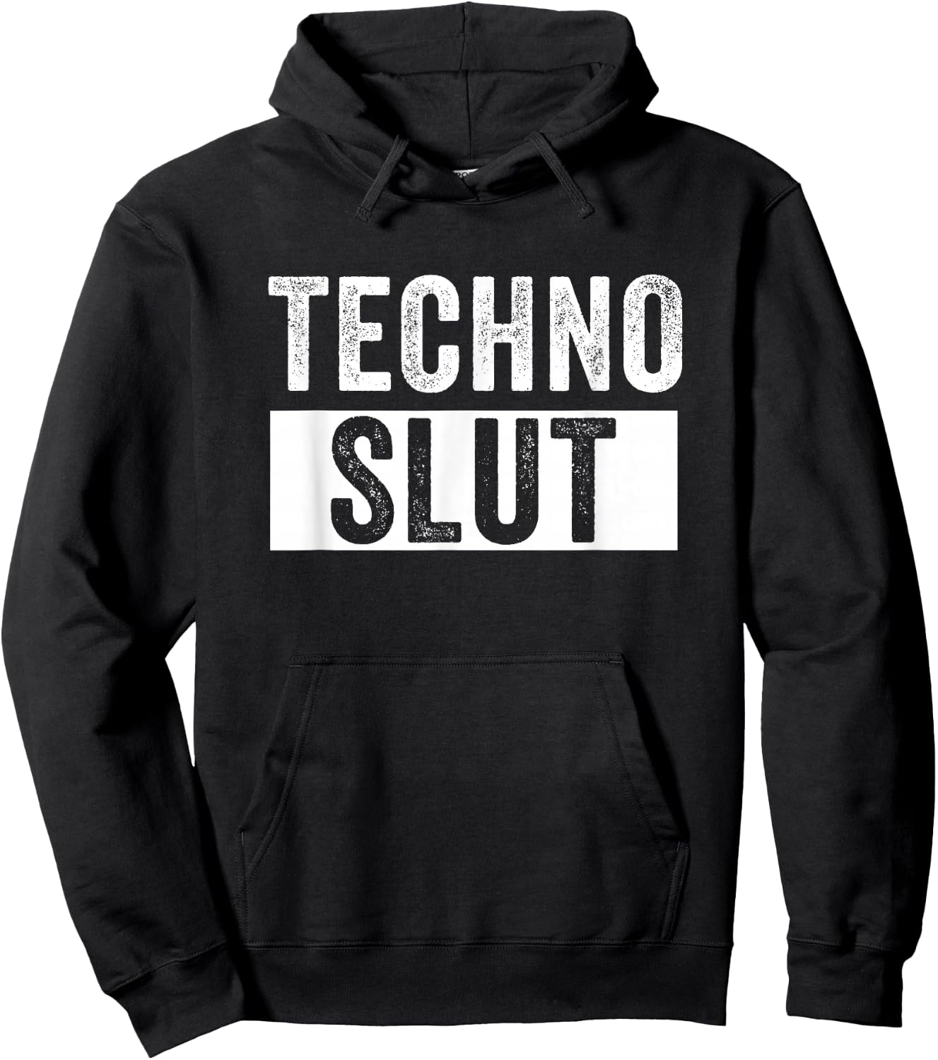 Techno Slut Techno EDM Dubstep DnB Hoodie - Hoodie | Black
