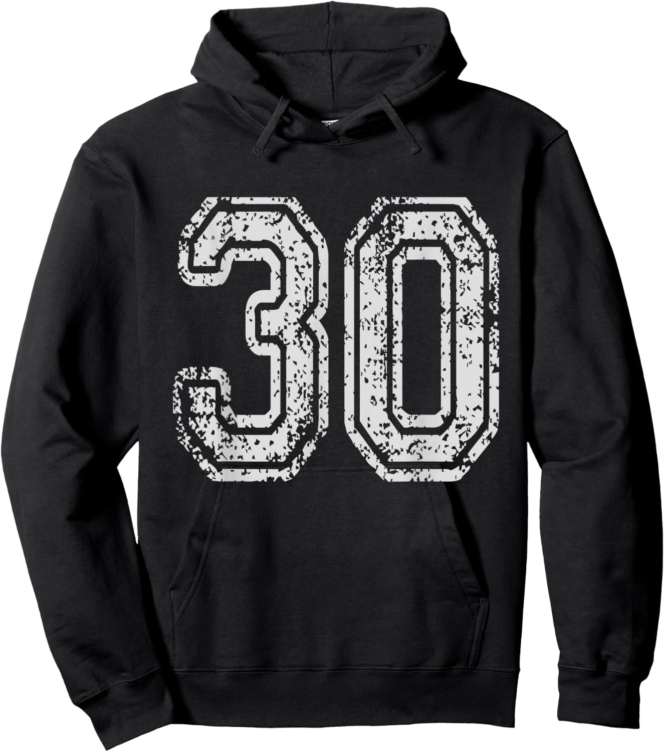 Team Jersey Uniforms Number 30 School Sports 30th Birthday Hoodie - Hoodie | Black