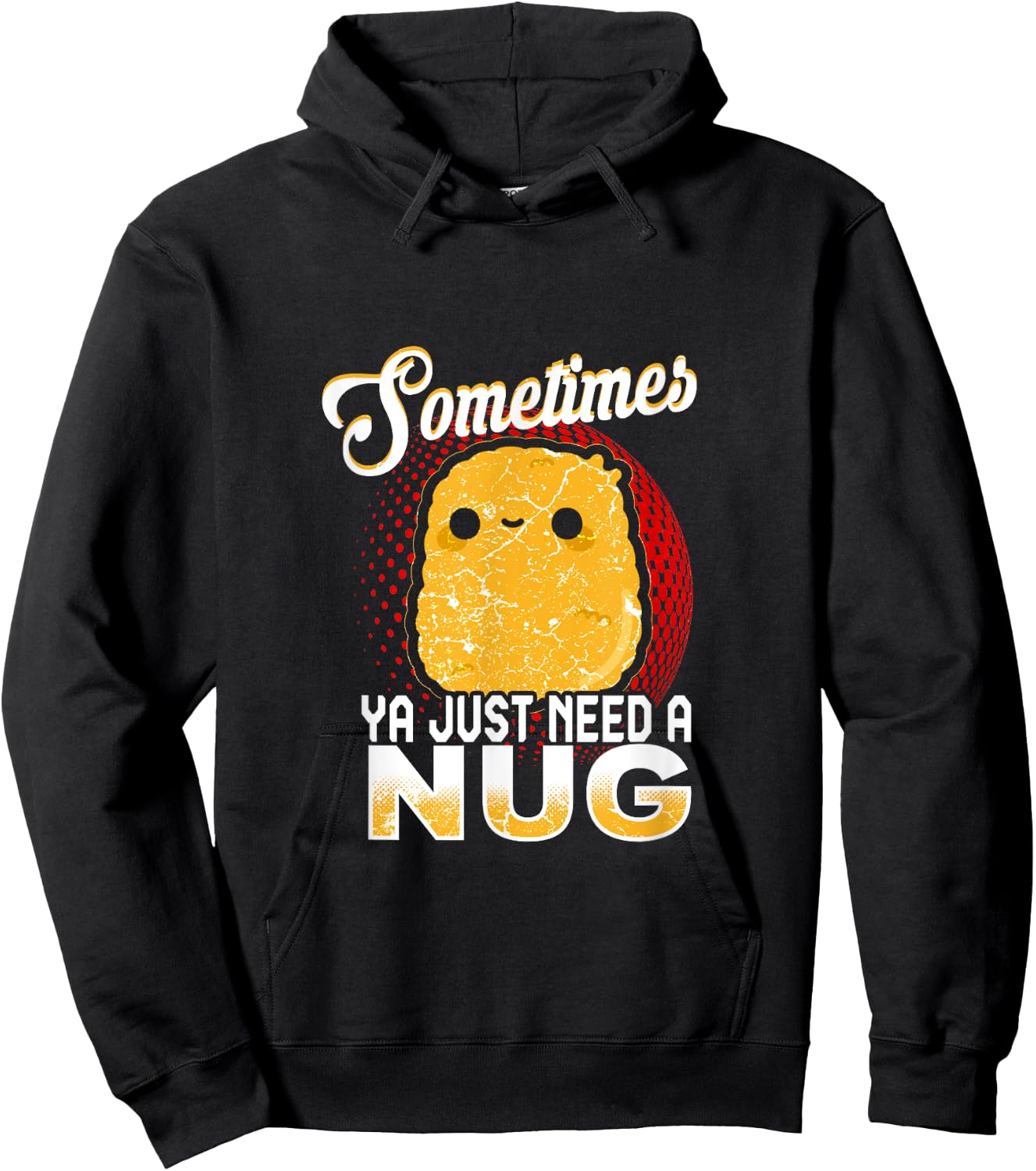 Funny Chicken Nugget Fast Food Costume Hoodie - Hoodie | Black