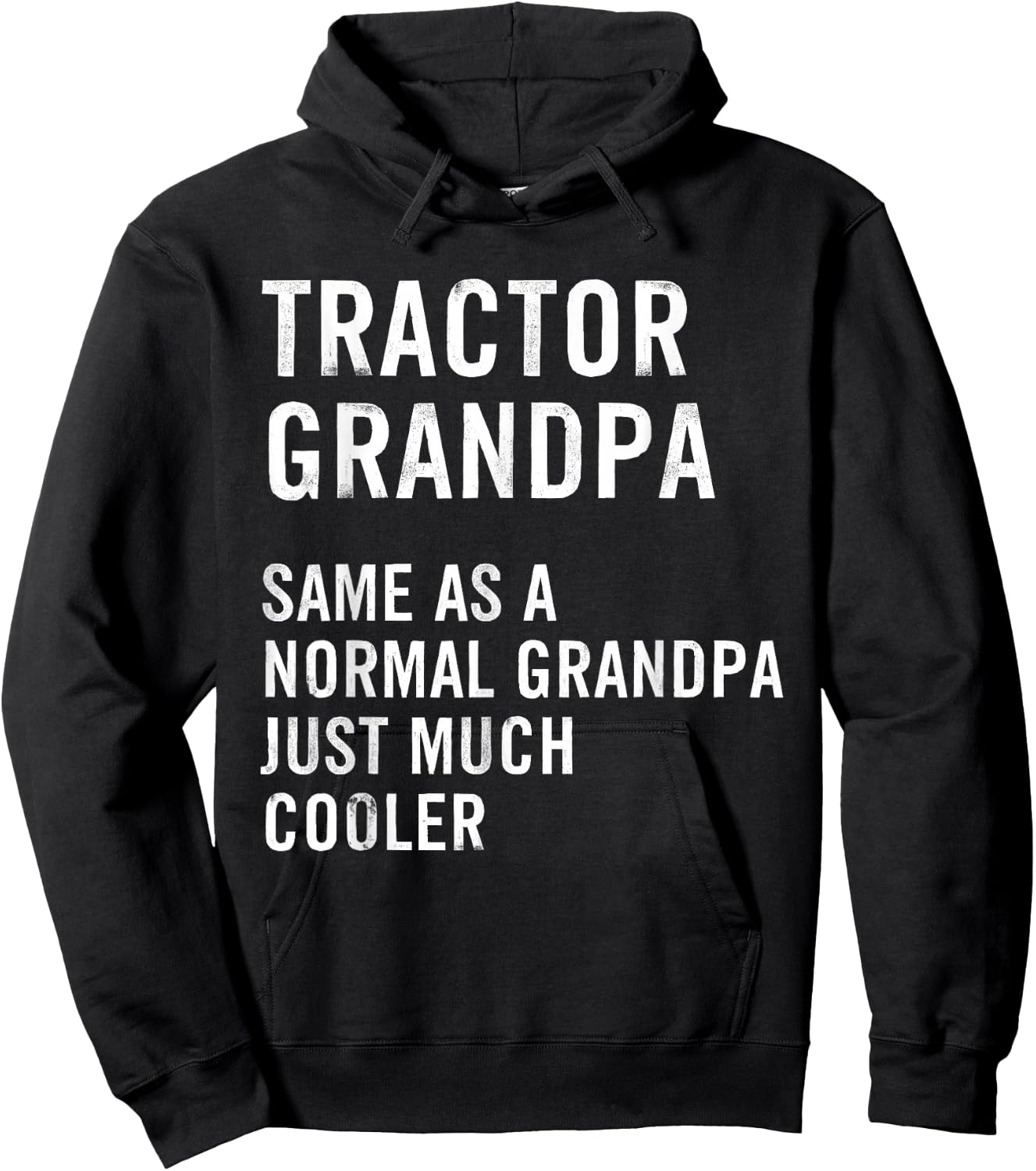 Tractor Grandpa Definition Farmer Hoodie - Hoodie | Black