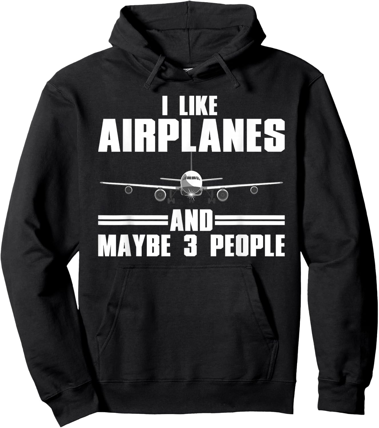 Funny Airplane Design Women Aviation Aviator Pilot Small Hoodie - Hoodie | Black