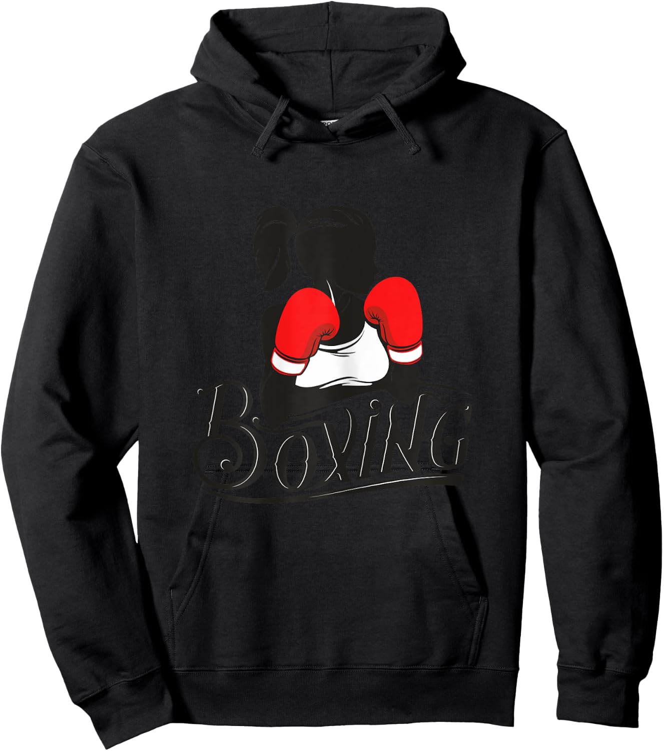 Female Cardio Boxing Apparel, Women's Boxing Fitness Hoodie - Hoodie | Black