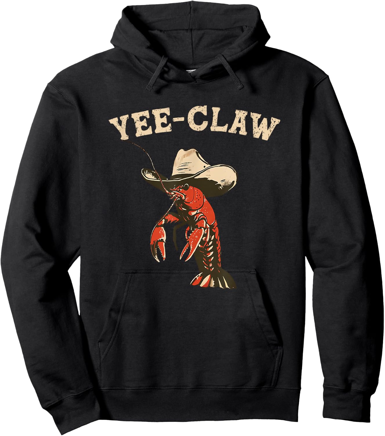 Yee Claw! Funny Crawfish Cajun Seafood Festival Hoodie - Hoodie | Black