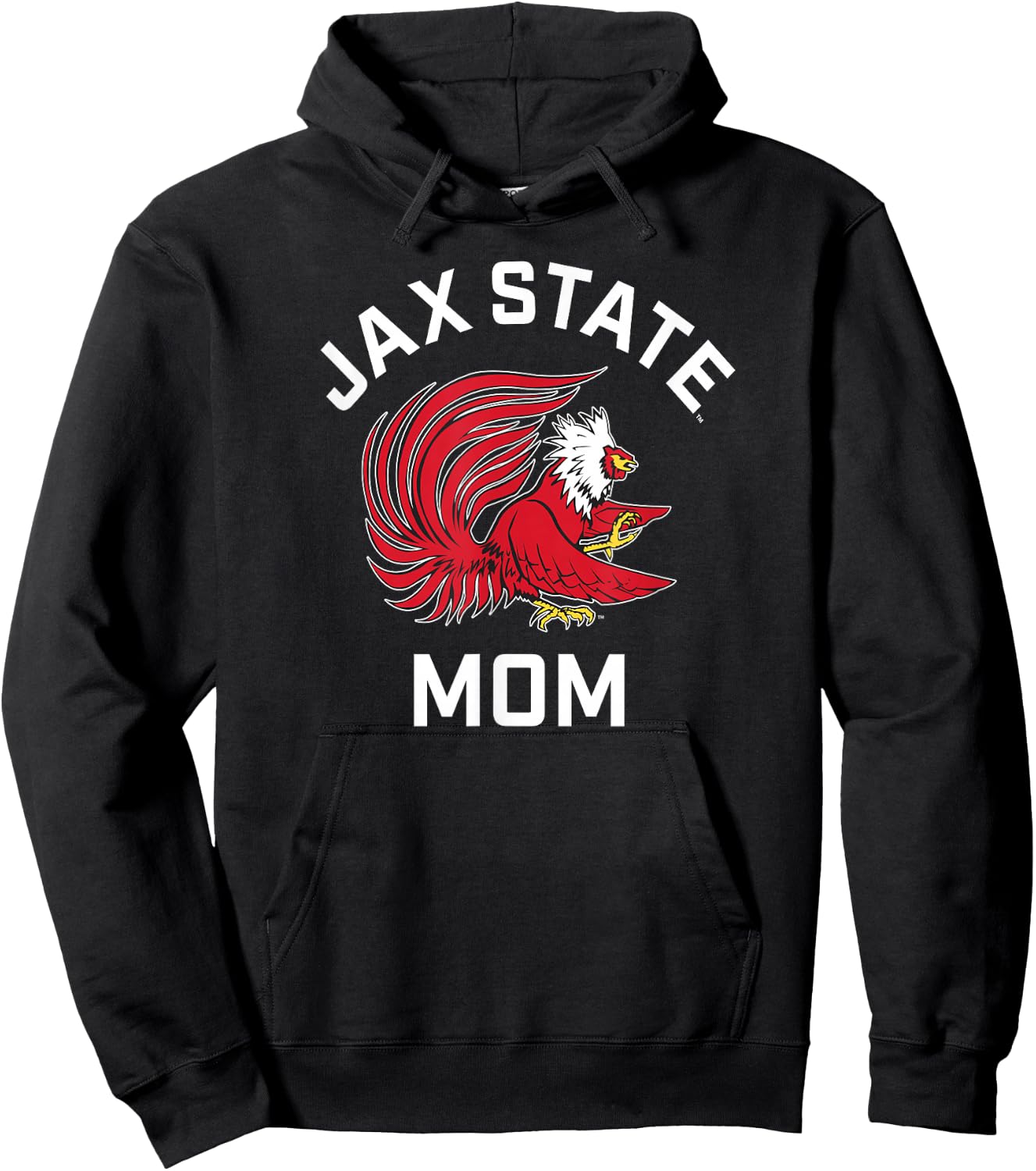 Jacksonville State University JSU Gamecocks Arched Mom Hoodie - Hoodie | Black