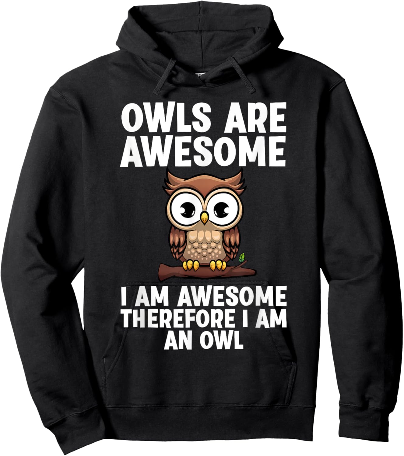 Funny Owl Design Women Night Owl Animal Owl Lover Hoodie - Hoodie | Black
