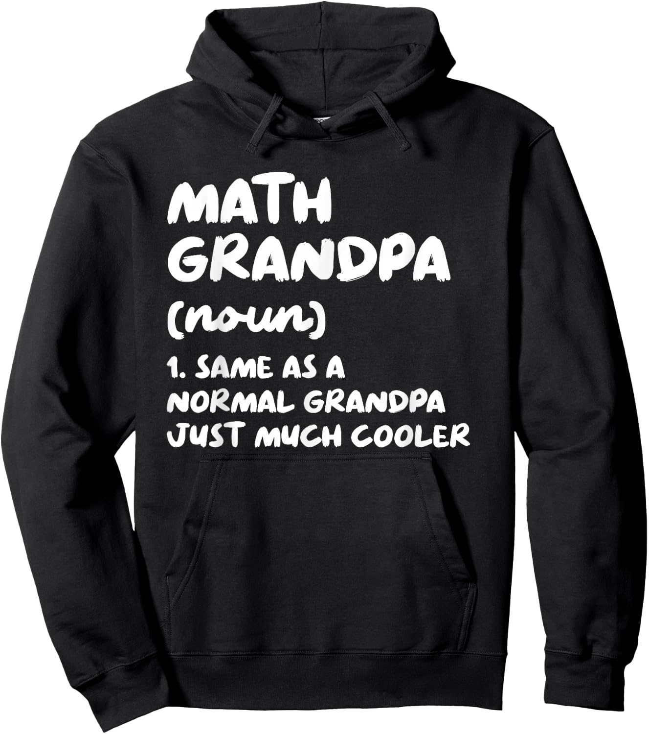Math Grandpa Definition Funny Hoodie - Hoodie | Black