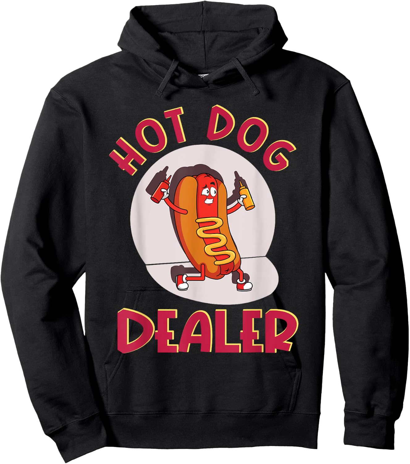 Hot Dog Outfit Eating Contest Glizzy Costume Hot Dog Dealer Men Women Kids Hoodie - Hoodie | Black