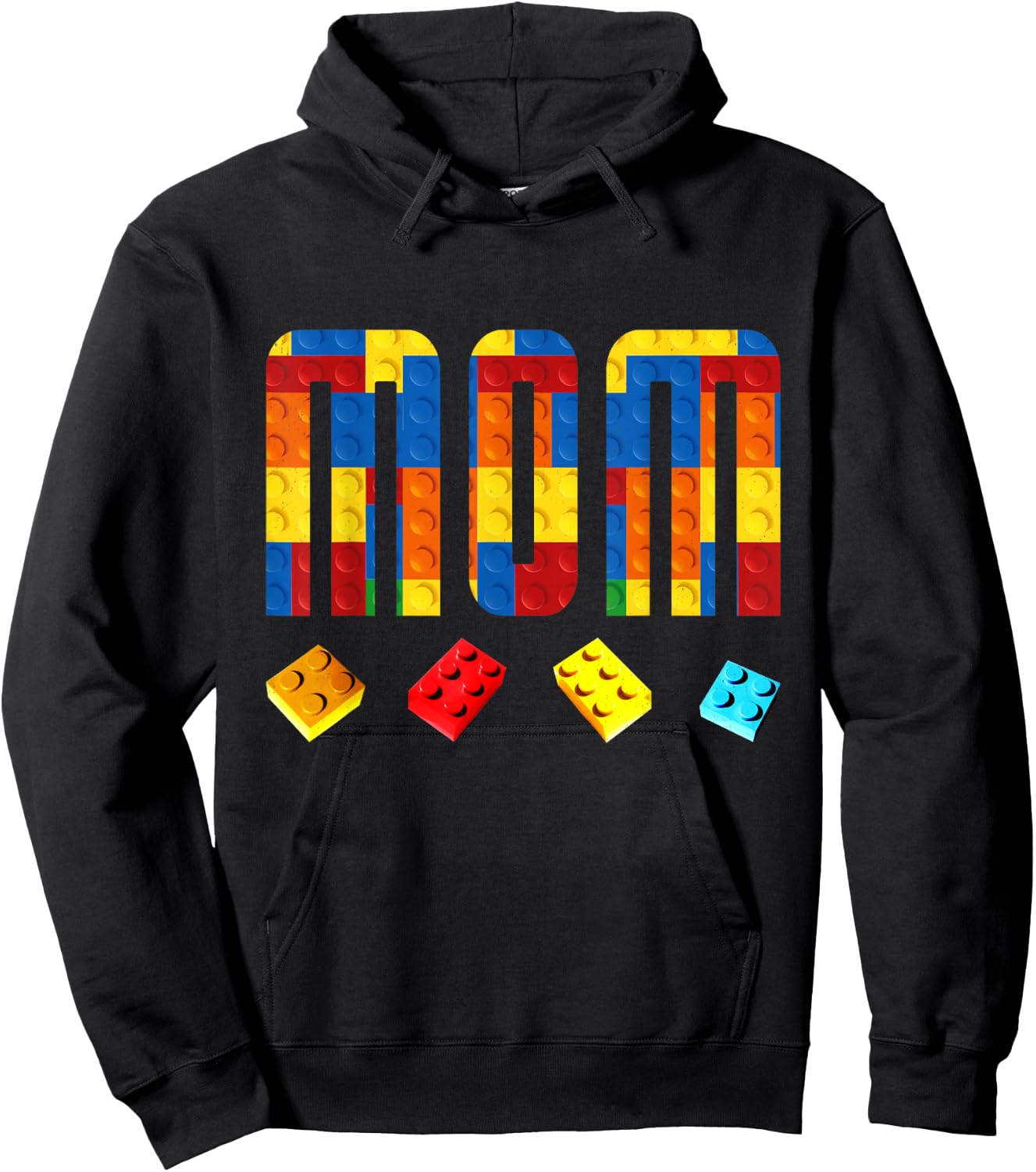 Mom Master Builder Building Blocks Birthday Family Matching Hoodie - Hoodie | Black
