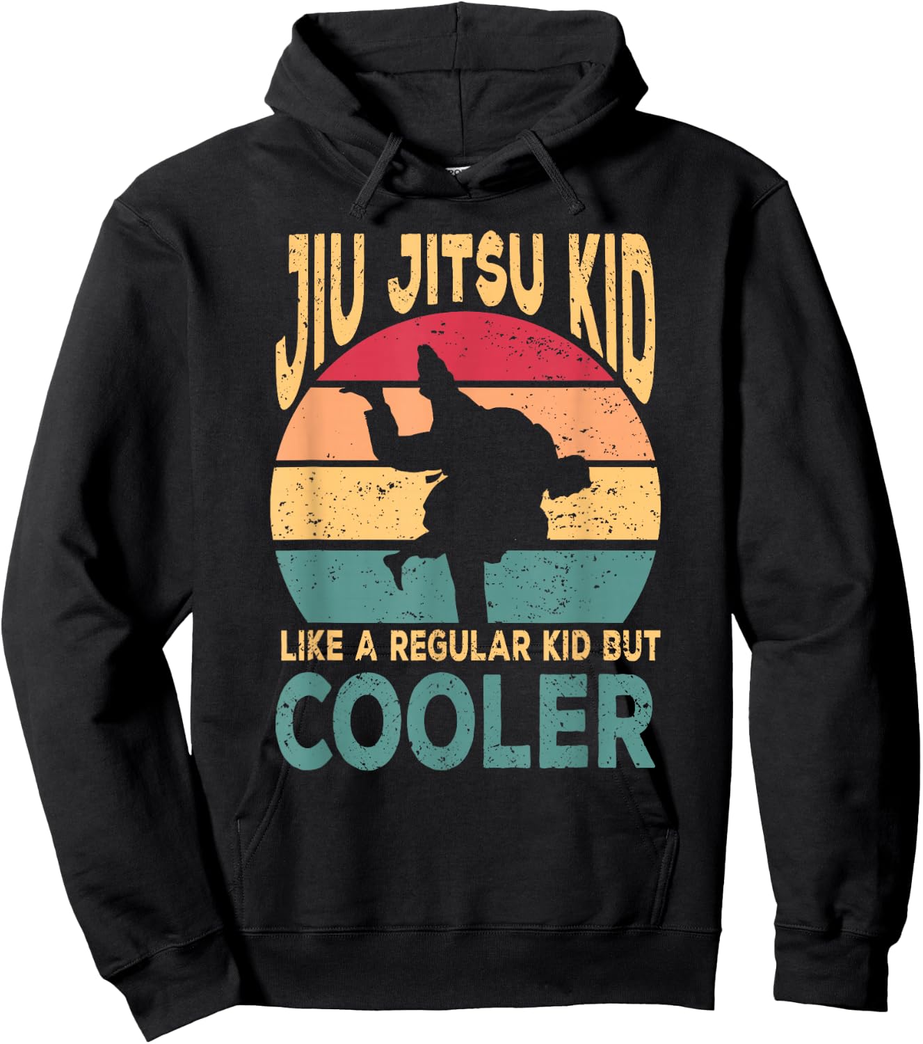 Funny Jiu Jitsu Kid Martial Art BJJ Hoodie - Hoodie | Black