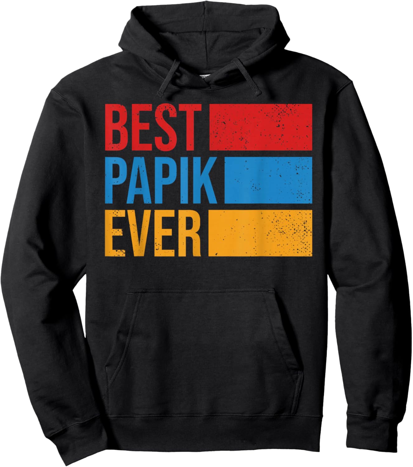 Papik Armenian Grandpa Armenia Flag Armenian Fathers Day Hoodie - Hoodie | Black
