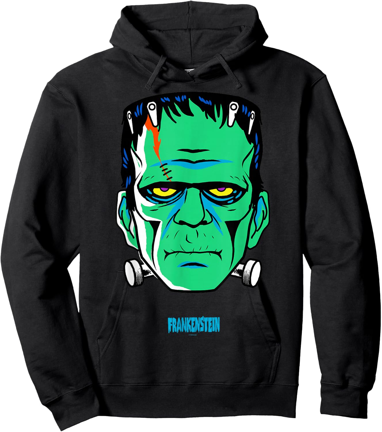 Universal Monsters Frankenstein retro big face Hoodie - Hoodie | Black