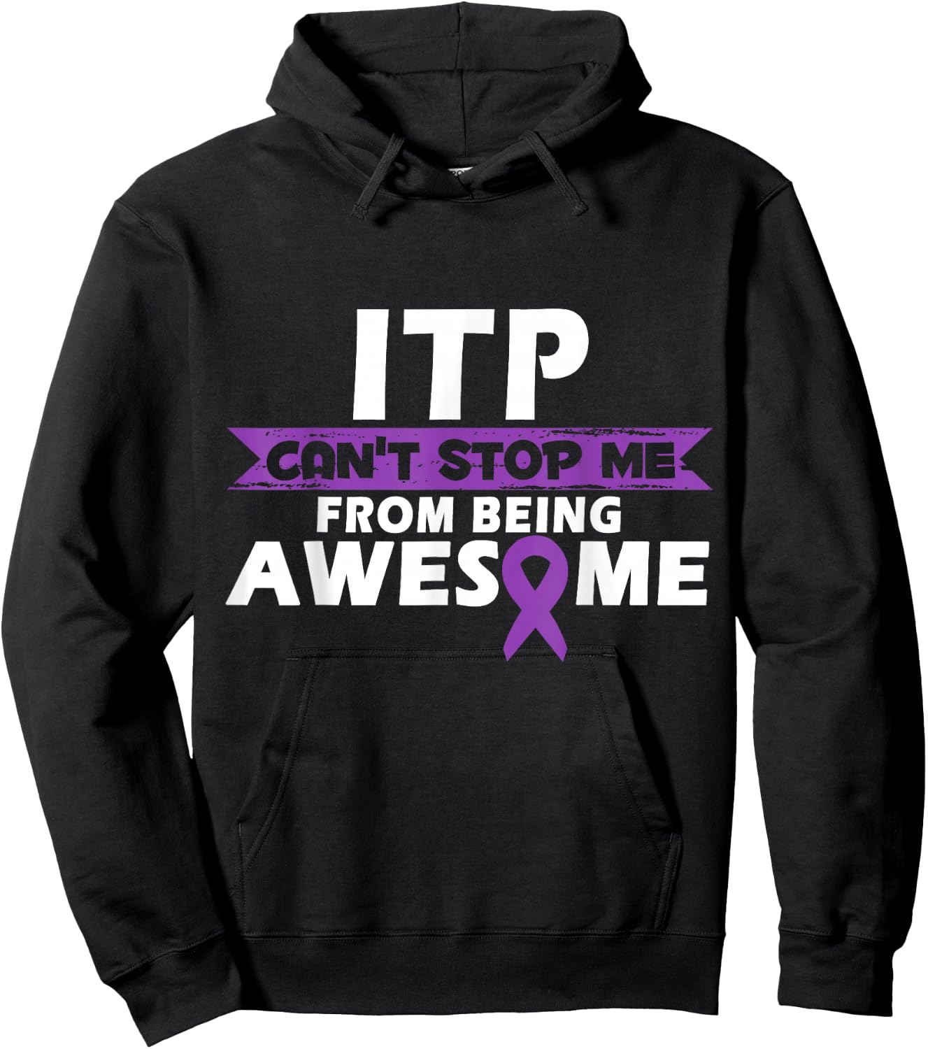 ITP Can't Stop me ITP Awareness ITP Warrior Hoodie - Hoodie | Black