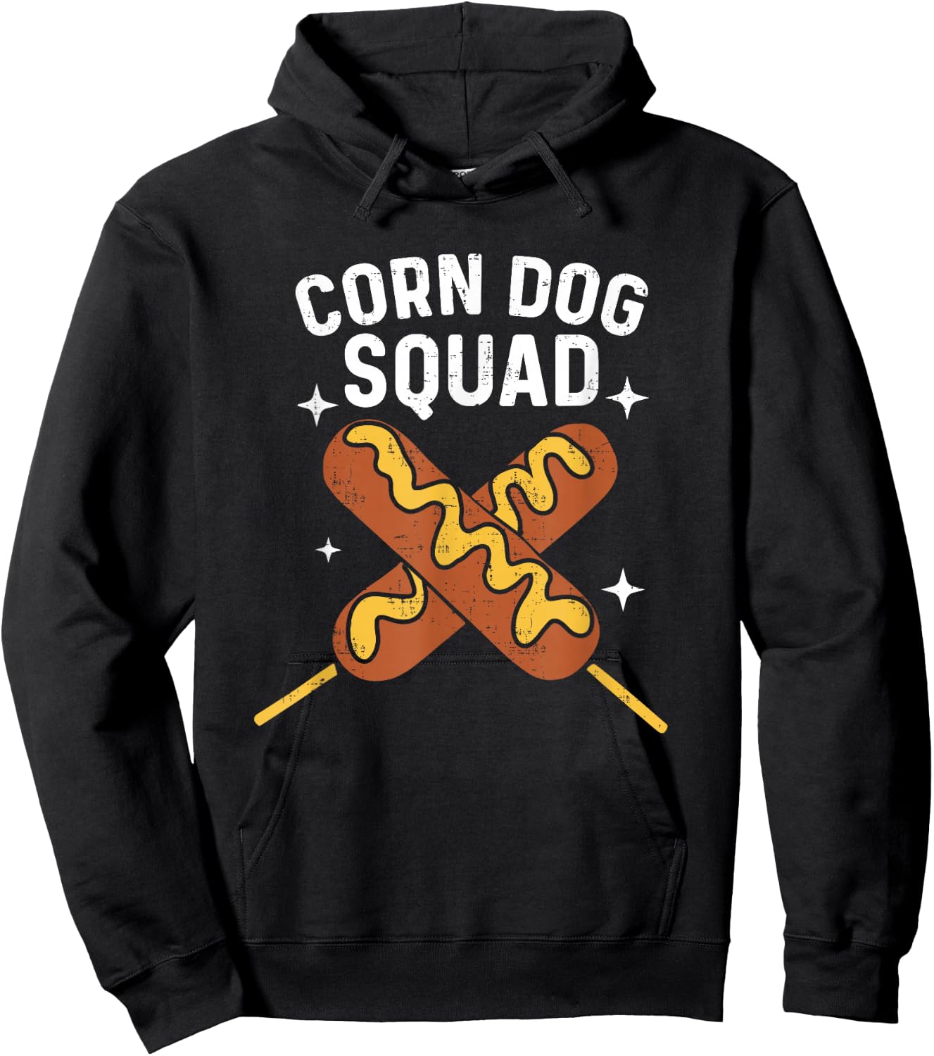 Cute Corn Dog Squad Stick Dogs Corndog Men Women Hoodie - Hoodie | Black