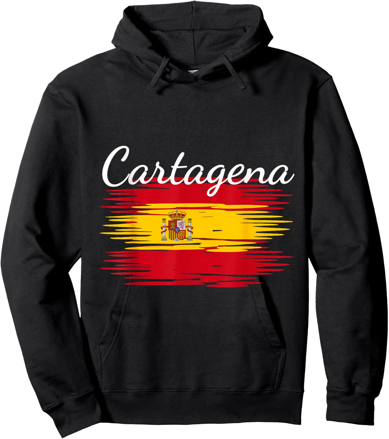 Cartagena Spain Flag Espana Espanol Matching Spanish Hoodie - Hoodie | Black
