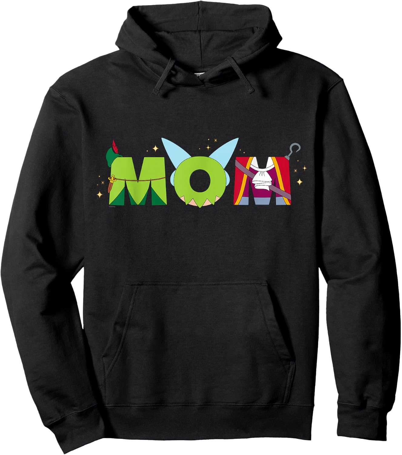 Disney Peter Pan Tinker Bell Mother's Day Birthday Best Mom Hoodie - Hoodie | Black