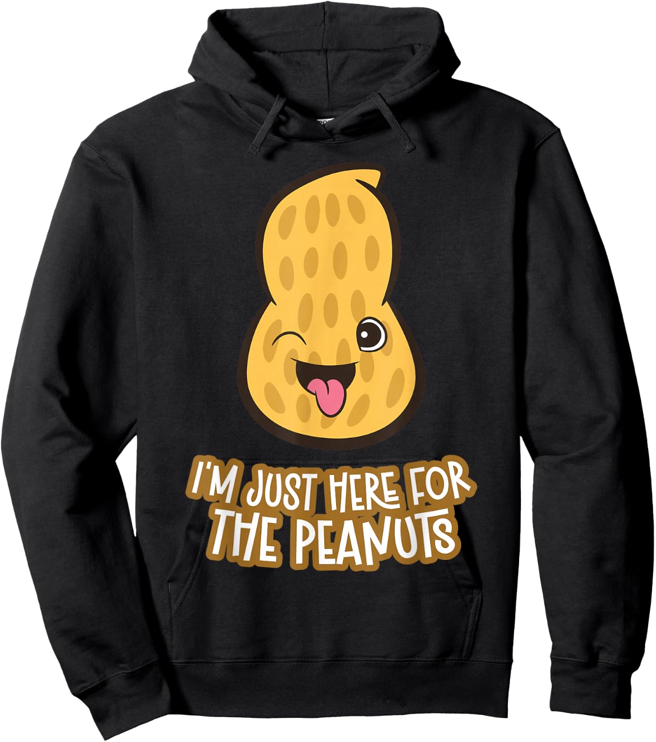 I'm Here For The Peanuts Hoodie - Hoodie | Black