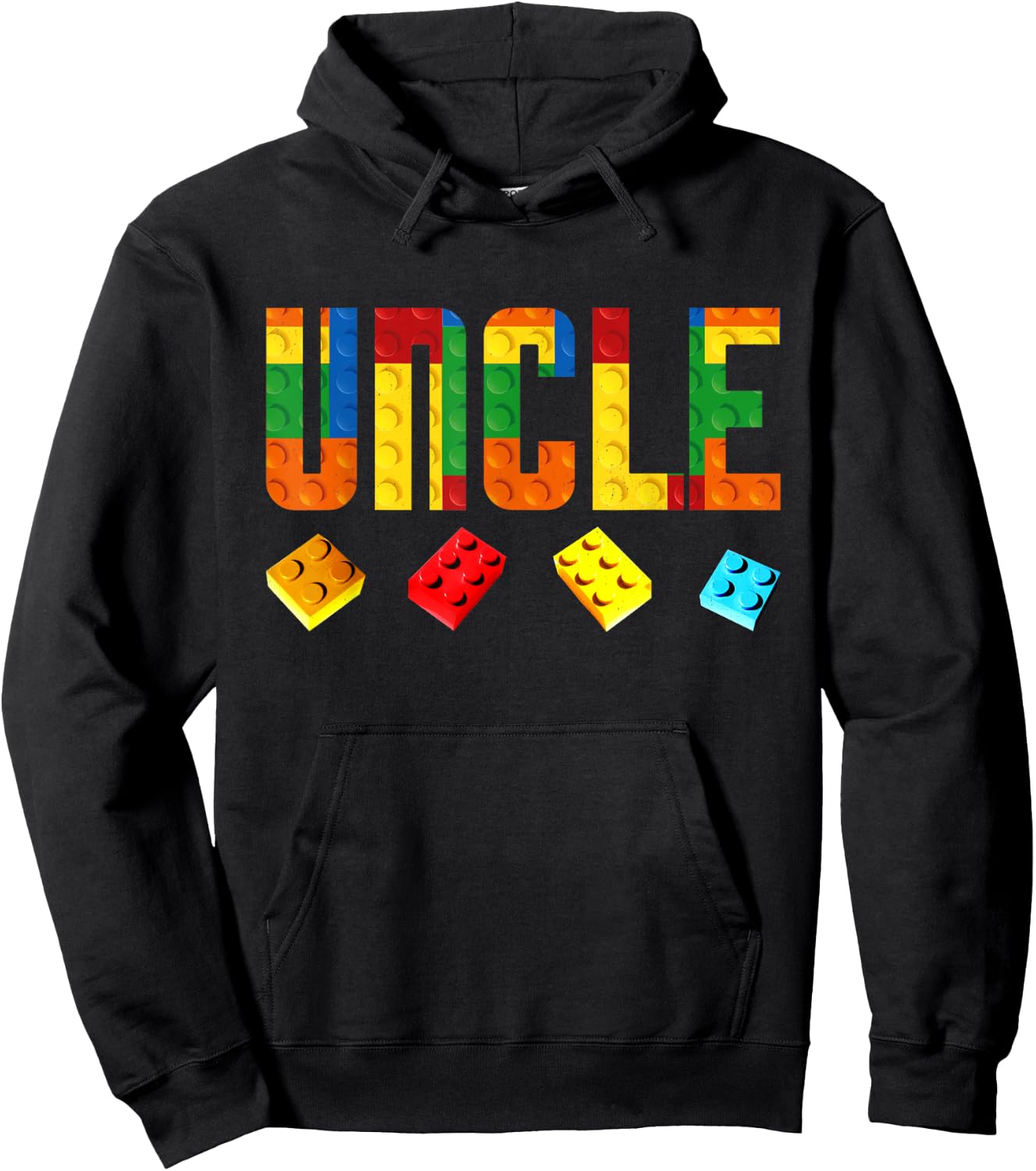 Uncle Master Builder Building Blocks Birthday Family Men Hoodie - Hoodie | Black