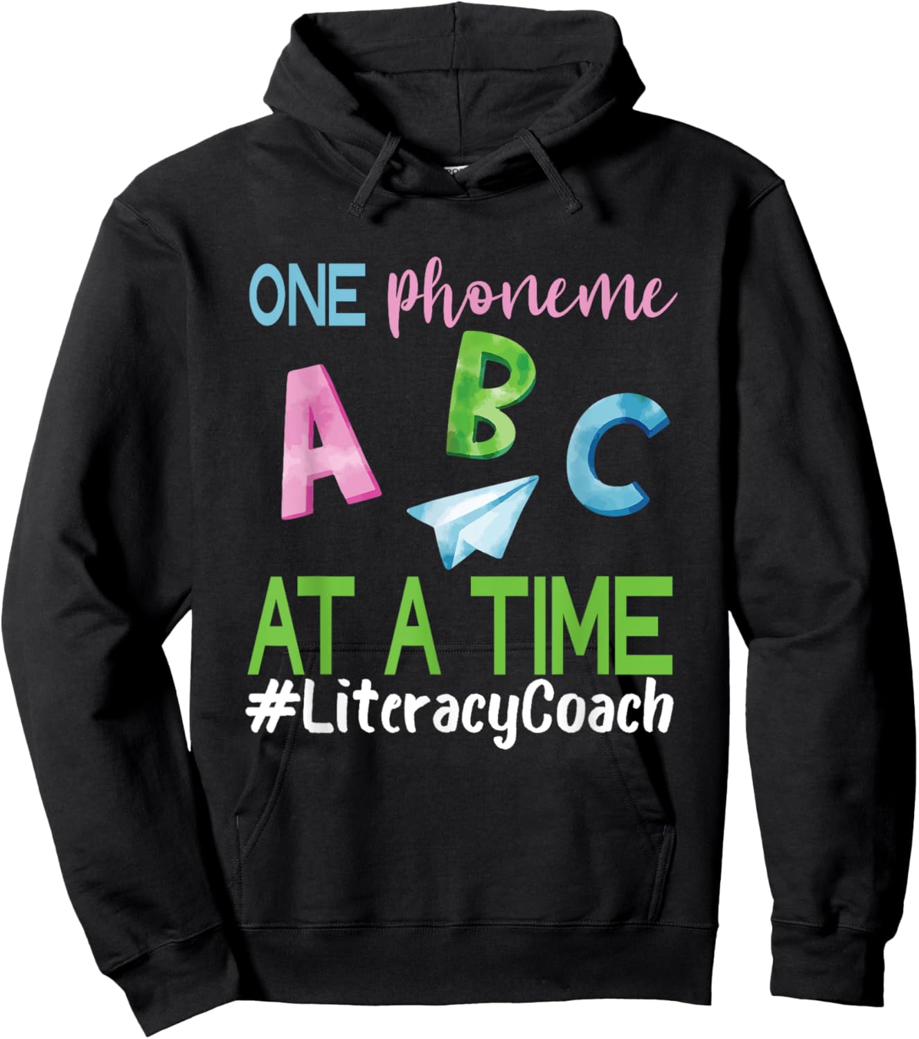 Literacy Coach Phoneme ABC Appreciation Back To School Hoodie - Hoodie | Black