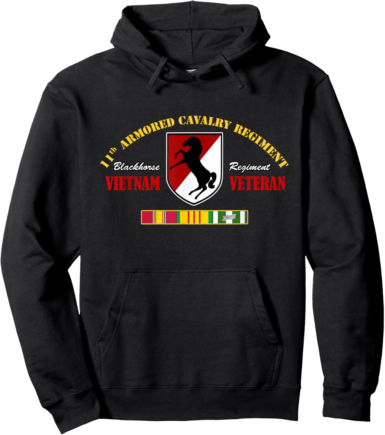 11th Armored Cavalry Regiment Vietnam Veteran Military Papa Hoodie - Hoodie | Black