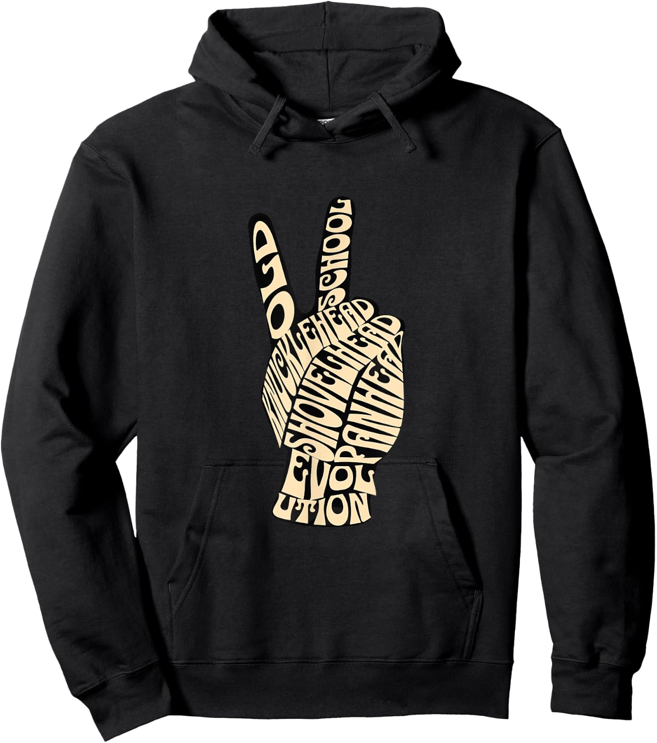 HD Shovelhead Knucklehead PanHead Evo Retro Old School Hoodie - Hoodie | Black