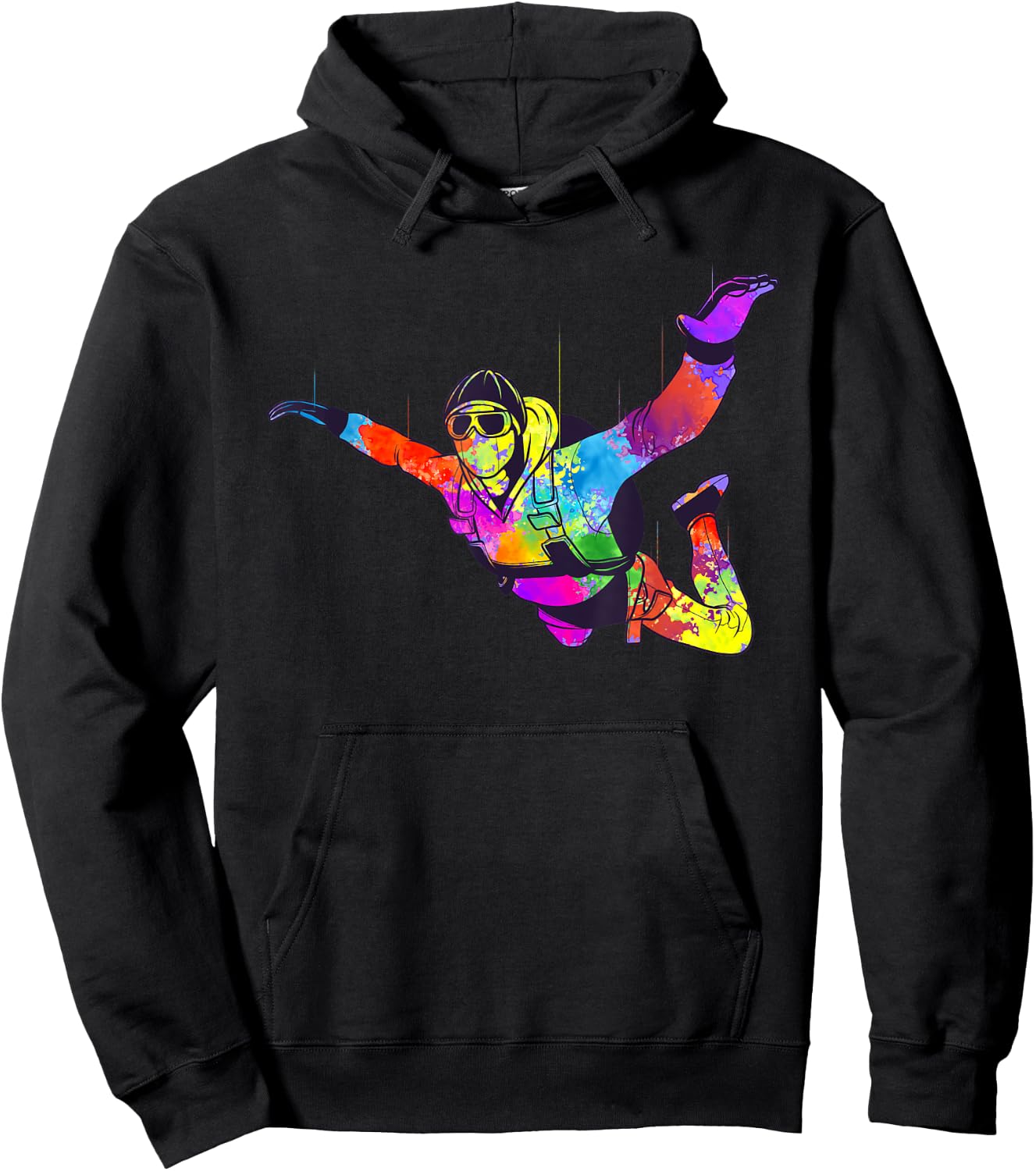 Cool Skydiving Art Women Indoor Skydive Sky Diving Hoodie - Hoodie | Black