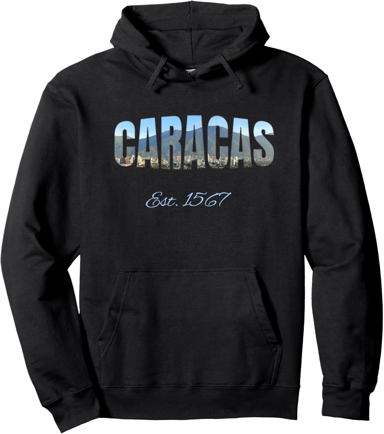 Caracas Est. 1567 | Venezuela Novelty Gift Hoodie - Hoodie | Black
