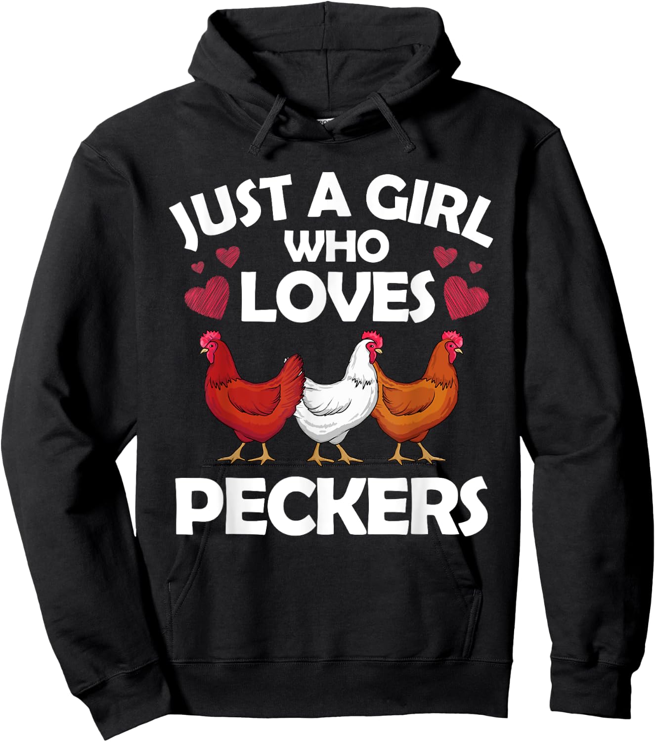 Funny Chicken Girls Chicken Farmer Flock Whisperer Small Hoodie - Hoodie | Black