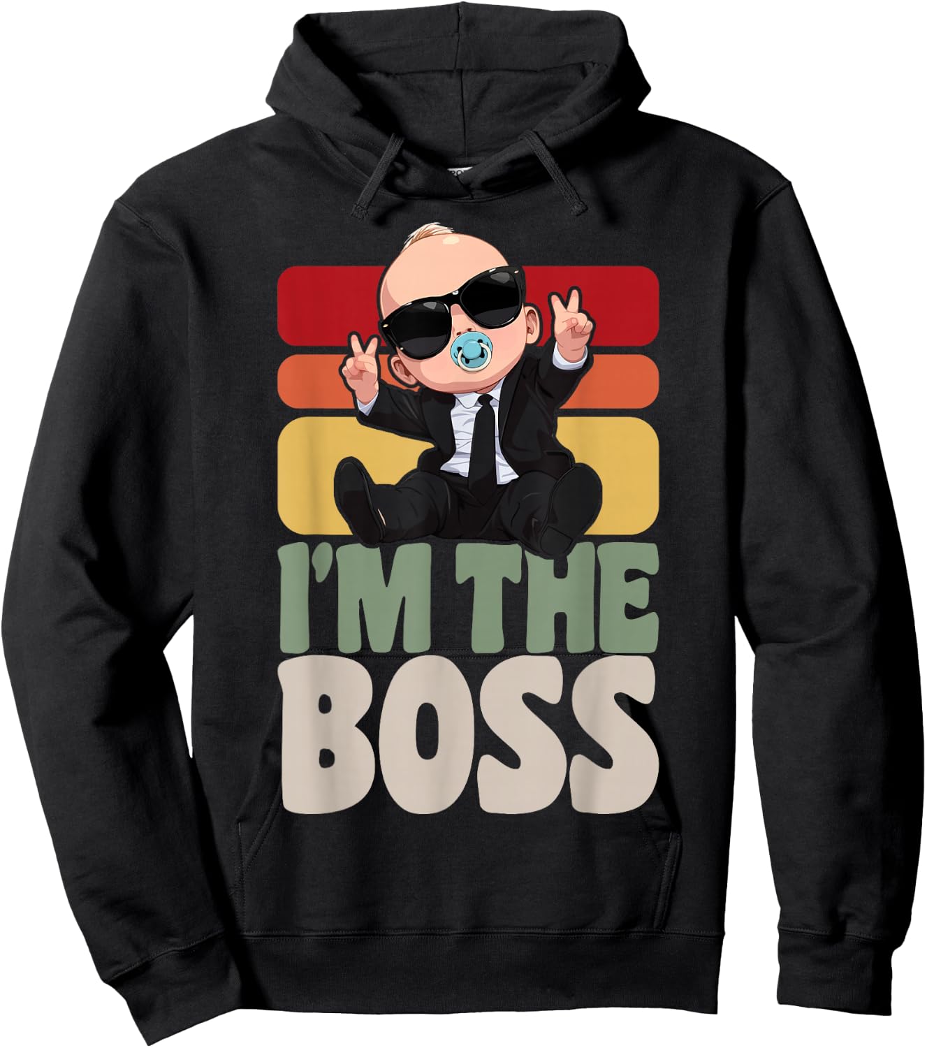 Baby Boss I'm The Boss Like A Boss Kids Hoodie - Hoodie | Black