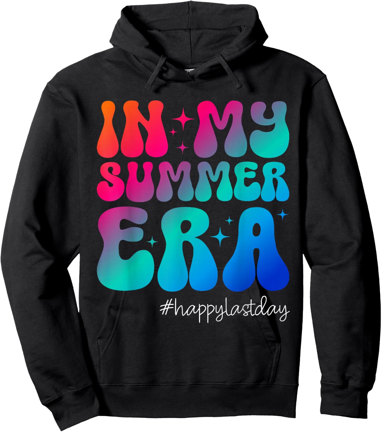 Happy Last Day of School In My Summer Era Teacher Kids Hoodie - Hoodie | Black