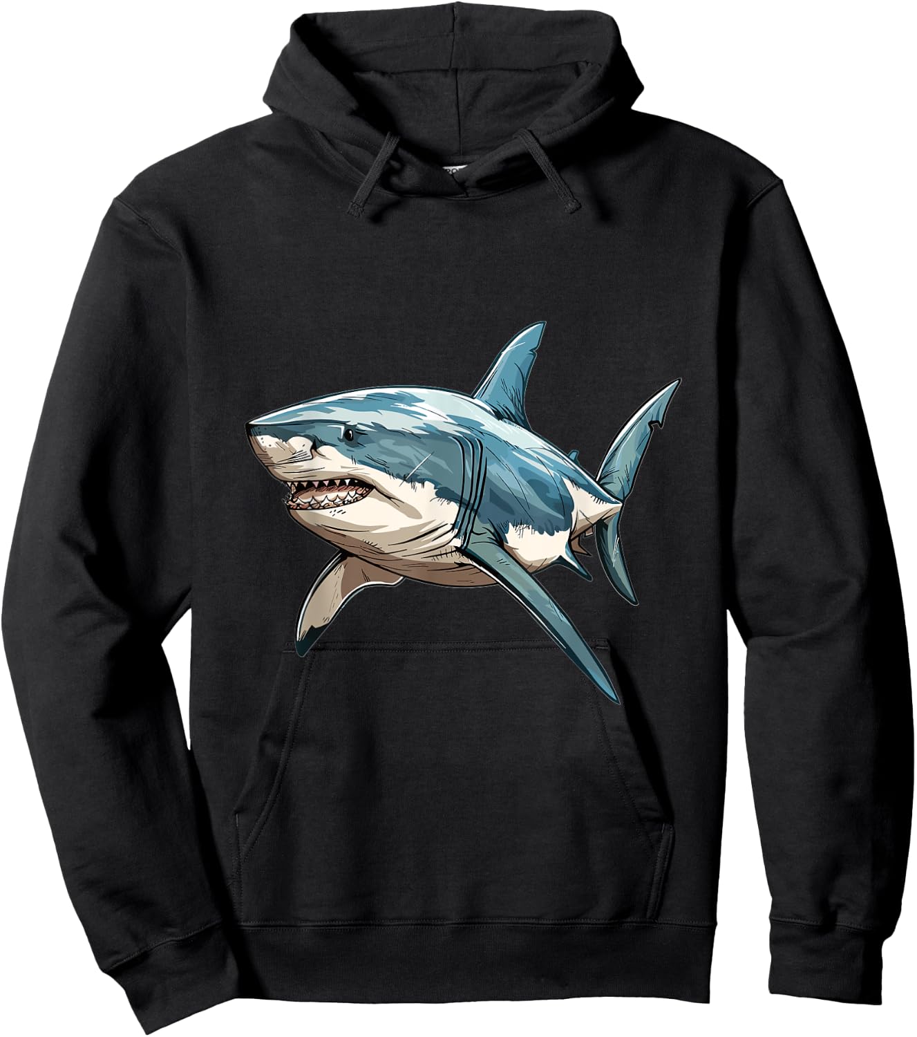 Shark Shark Lover Graphic Hoodie - Hoodie | Black