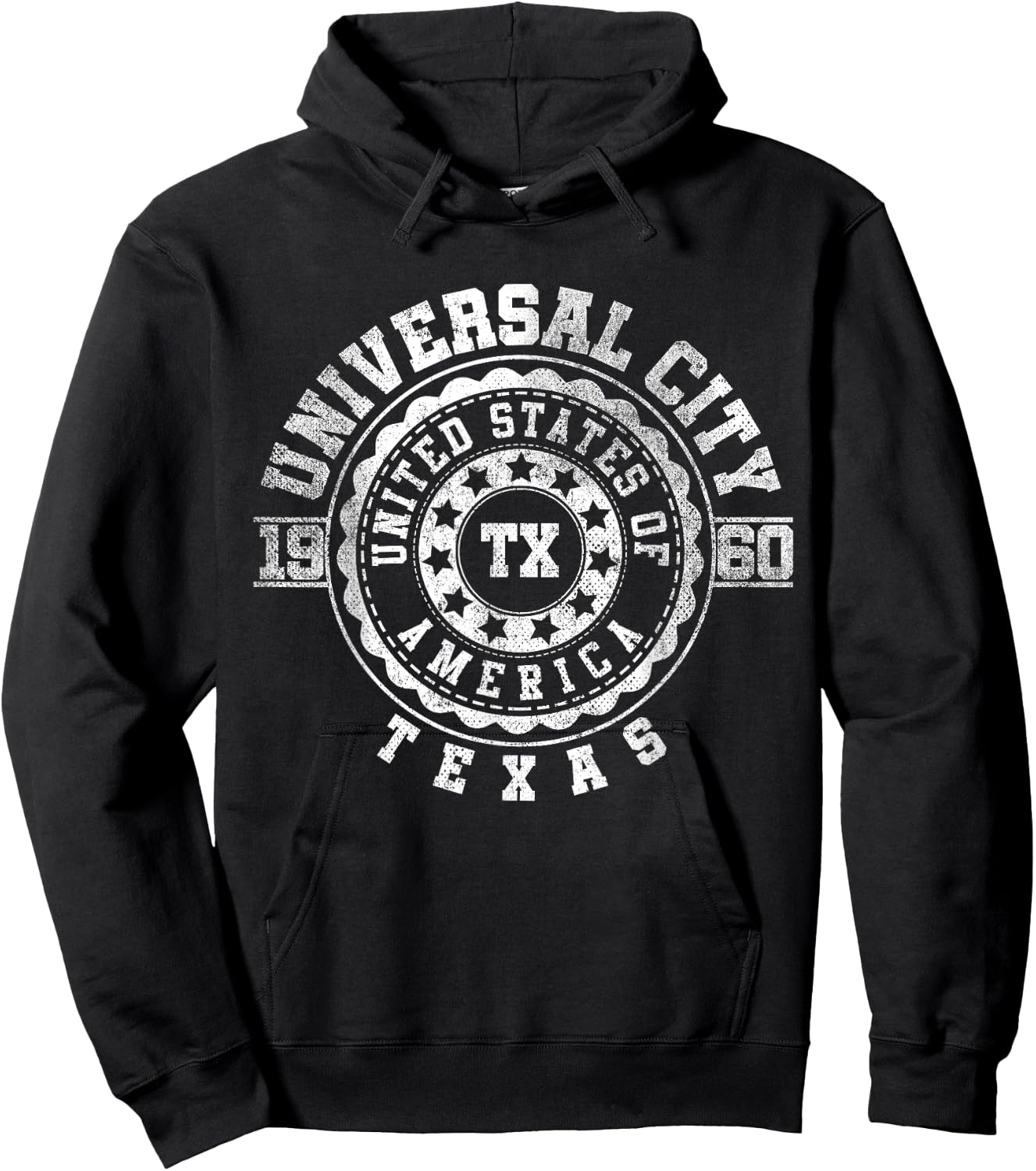 Universal City TX | Texas | Vintage City Apparels Hoodie - Hoodie | Black