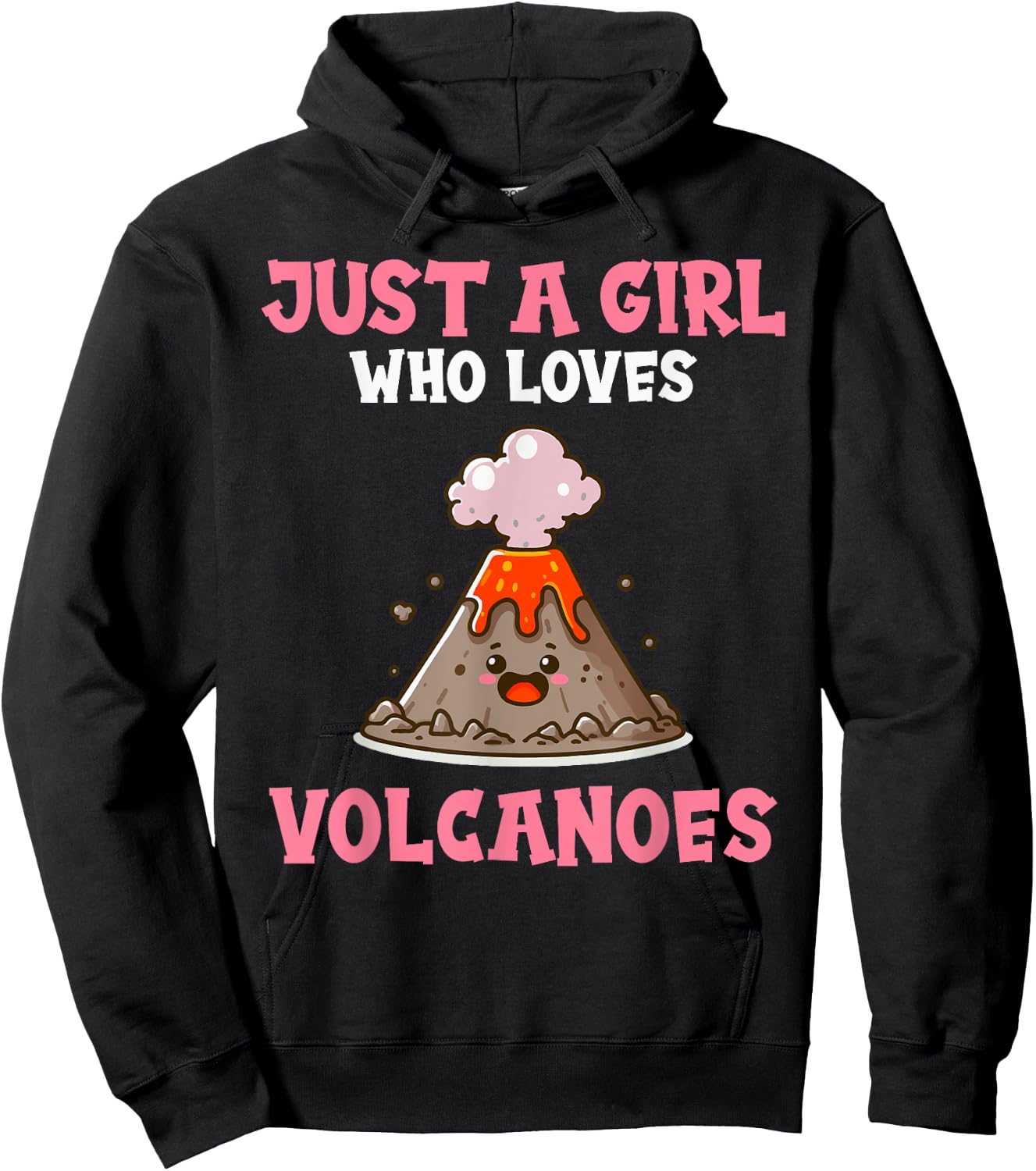 Volcano Costume For Girls Who Love Volcanoes Hoodie - Hoodie | Black