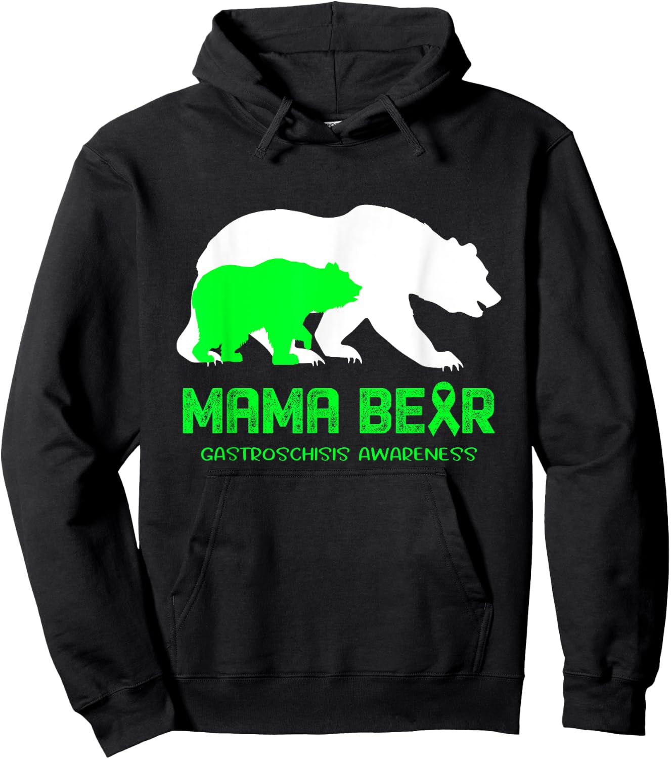 Mama Bear Gastroschisis Awareness Shirt Men Hoodie - Hoodie | Black