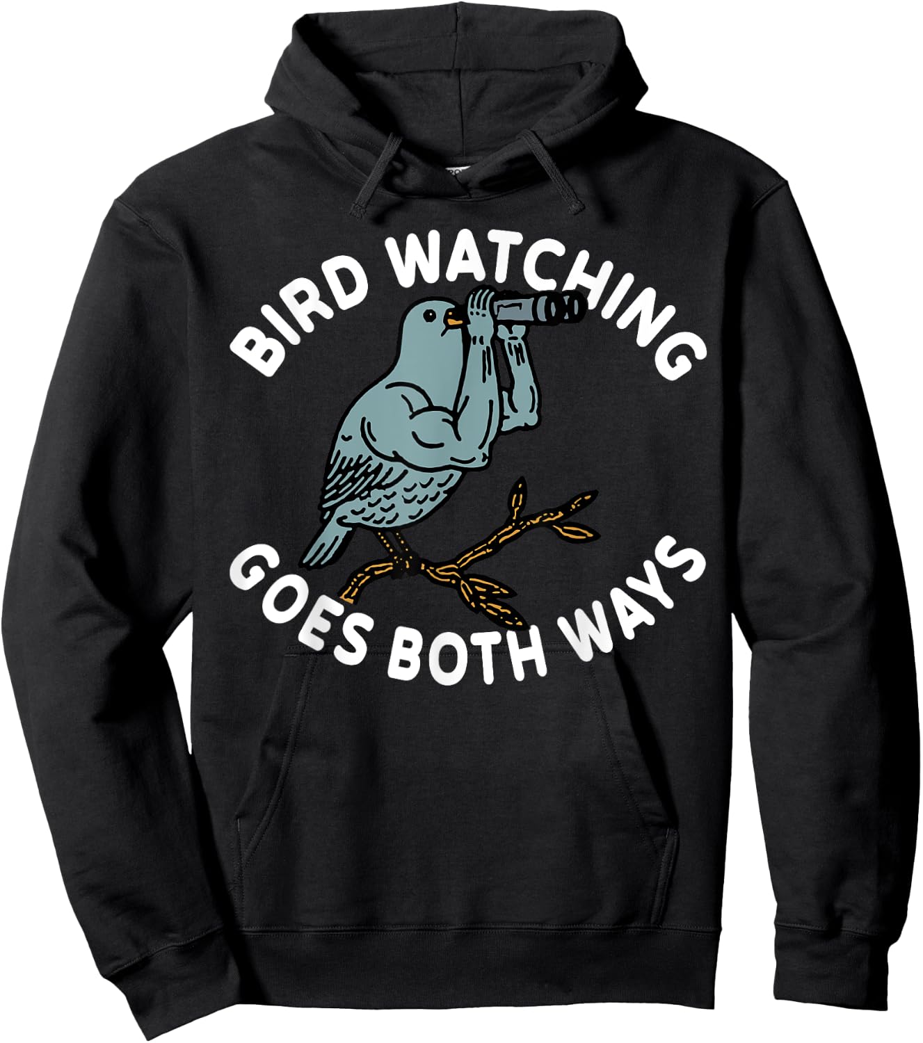 Bird Watching Goes Both Ways Hoodie - Hoodie | Black