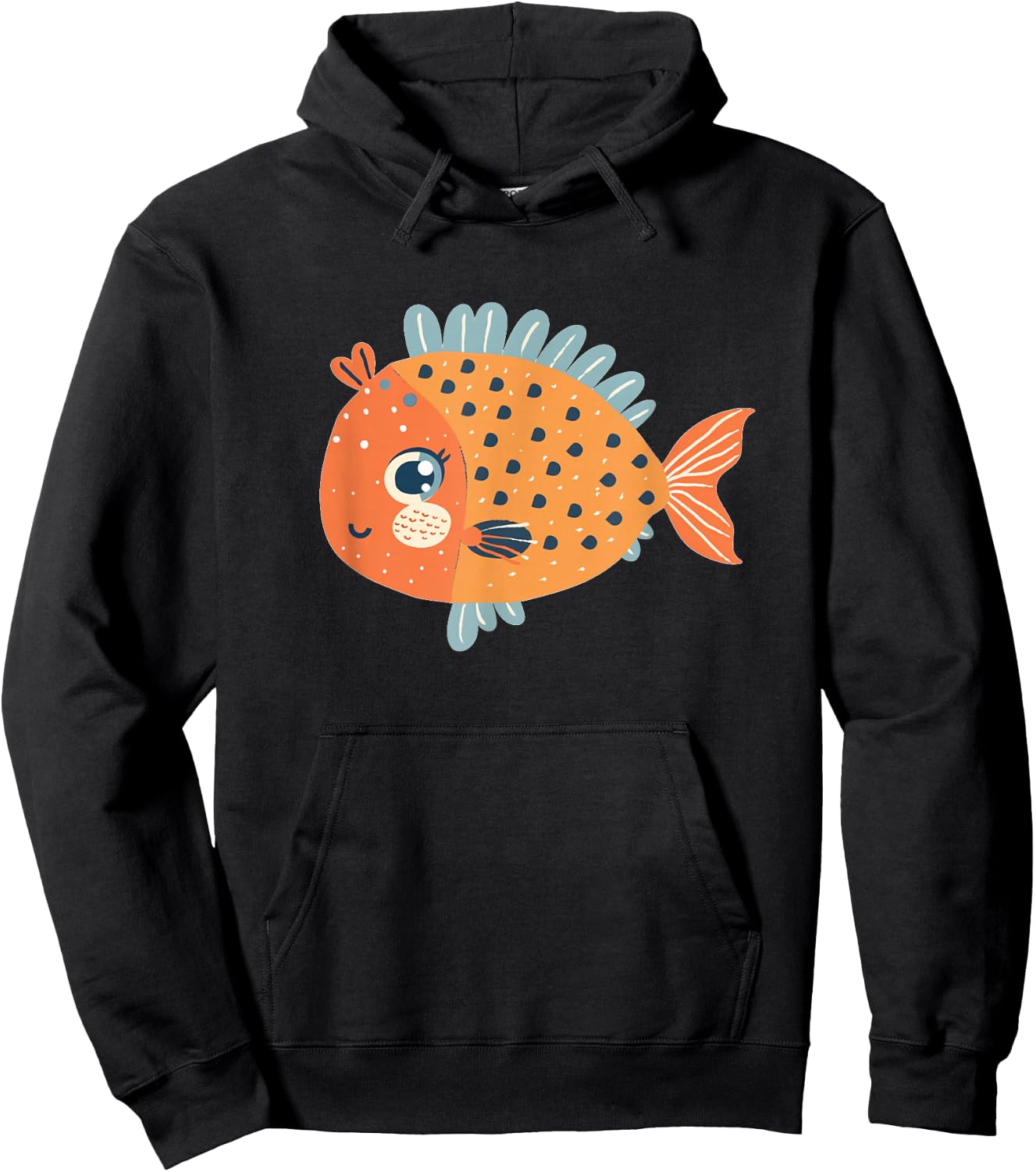 Funny Toddler Puffer Fish Costume for Boys and Girls Hoodie - Hoodie | Black
