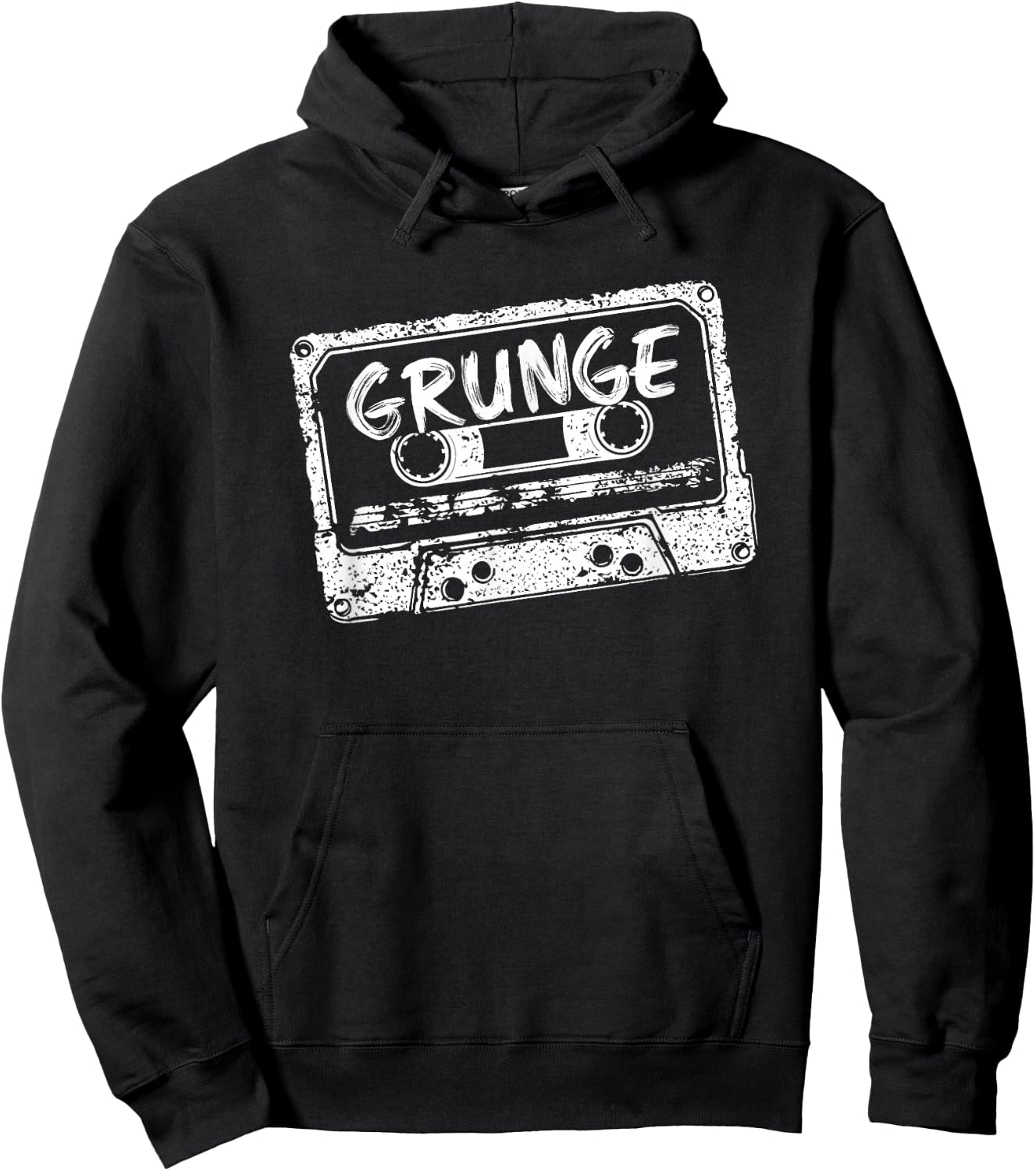 Grunge Music 90s Alternative Mixtape Retro Band & Concert Hoodie - Hoodie | Black
