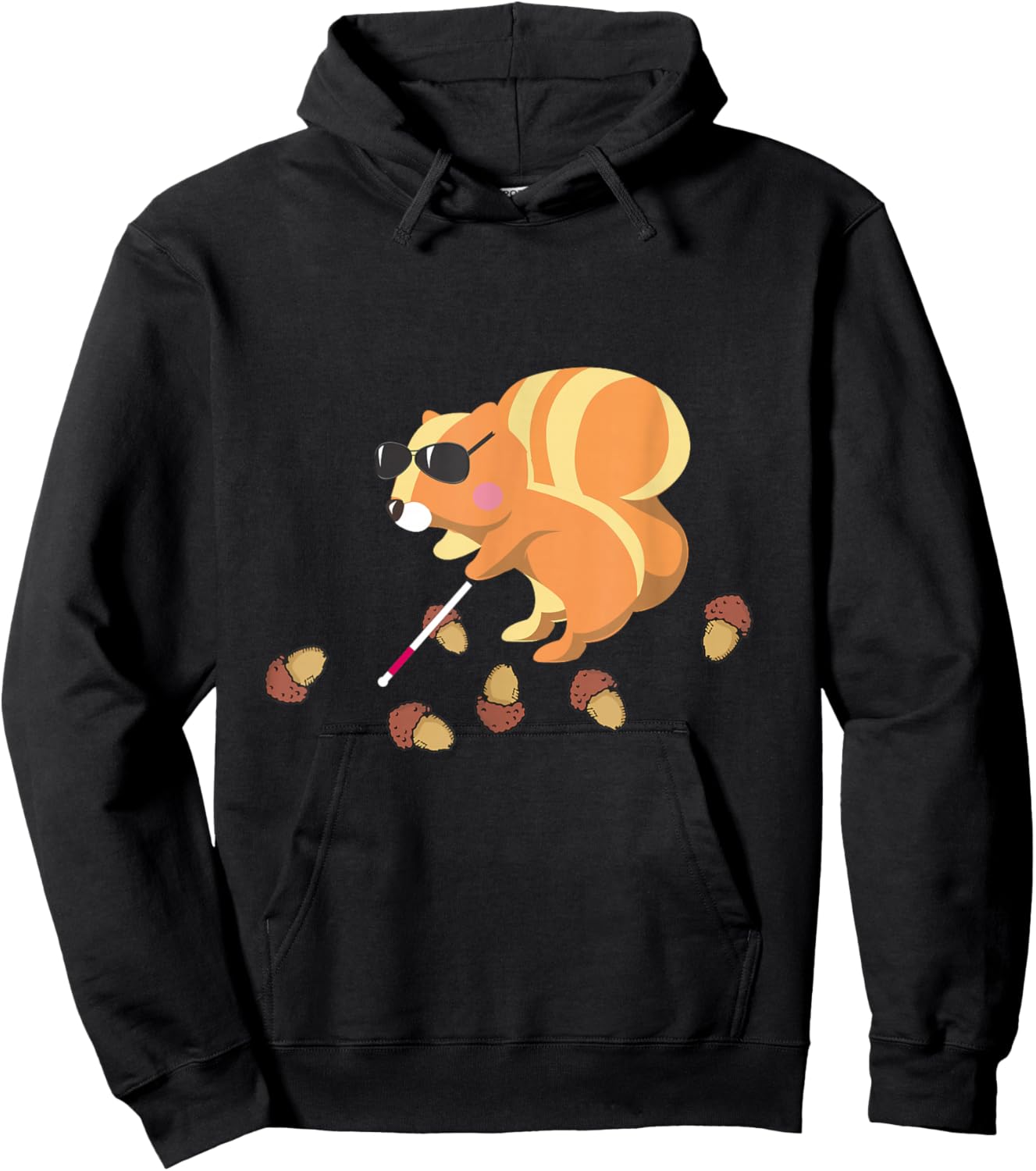 Even a blind Squirrel Finds a Nut Shirt Hoodie - Hoodie | Black