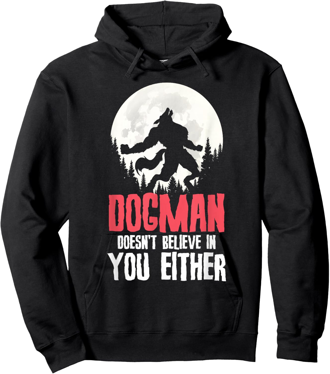 Cryptid Michigan Dogman Werewolf Monster Encounters Hoodie - Hoodie | Black