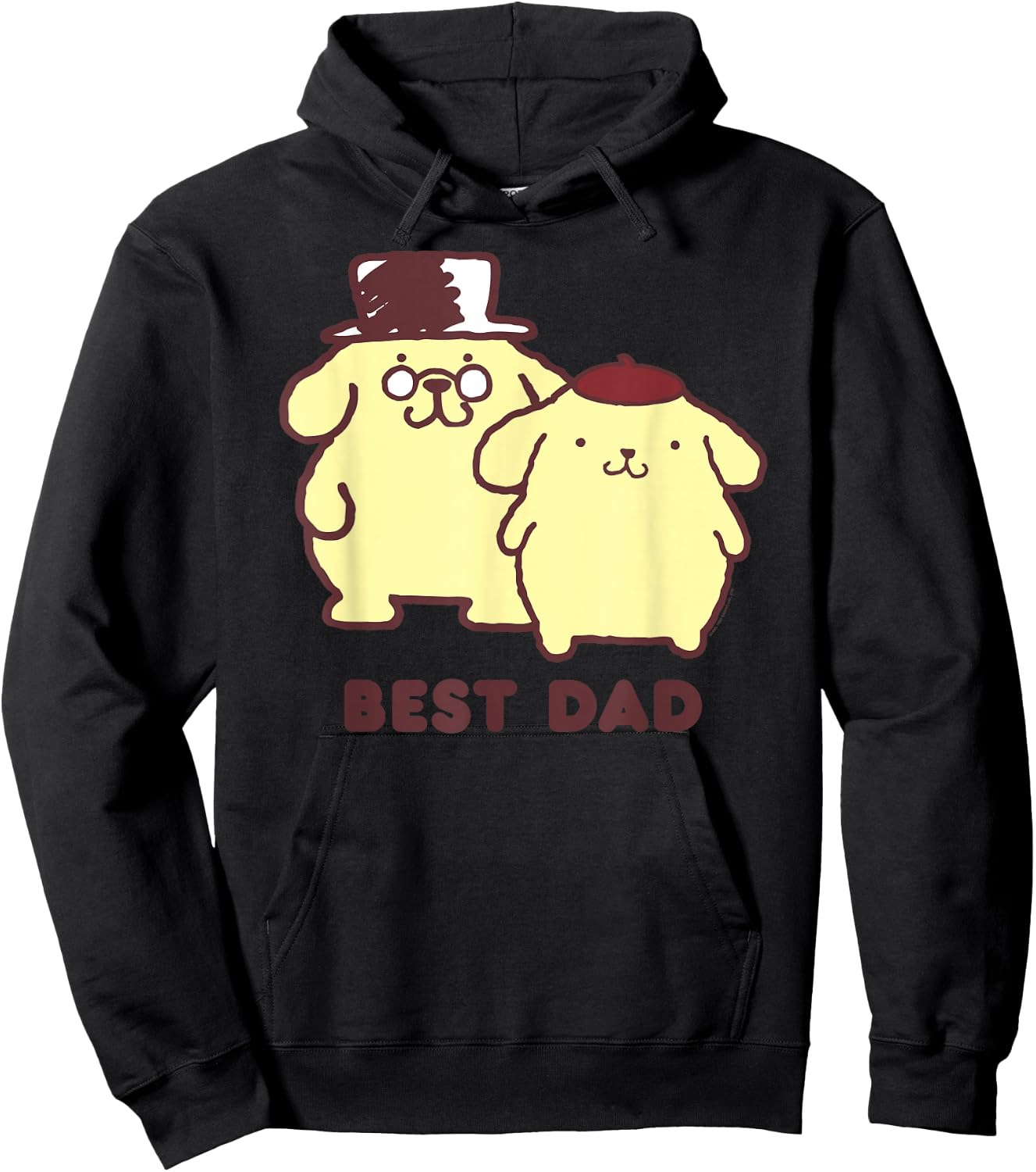 Pompompurin Best Dad Father's Day Hoodie - Hoodie | Black