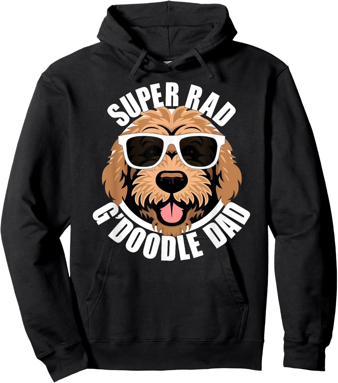 Goldendoodle Dad Funny Father’s Day Doodle Dog Dad Men’s Hoodie - Hoodie | Black