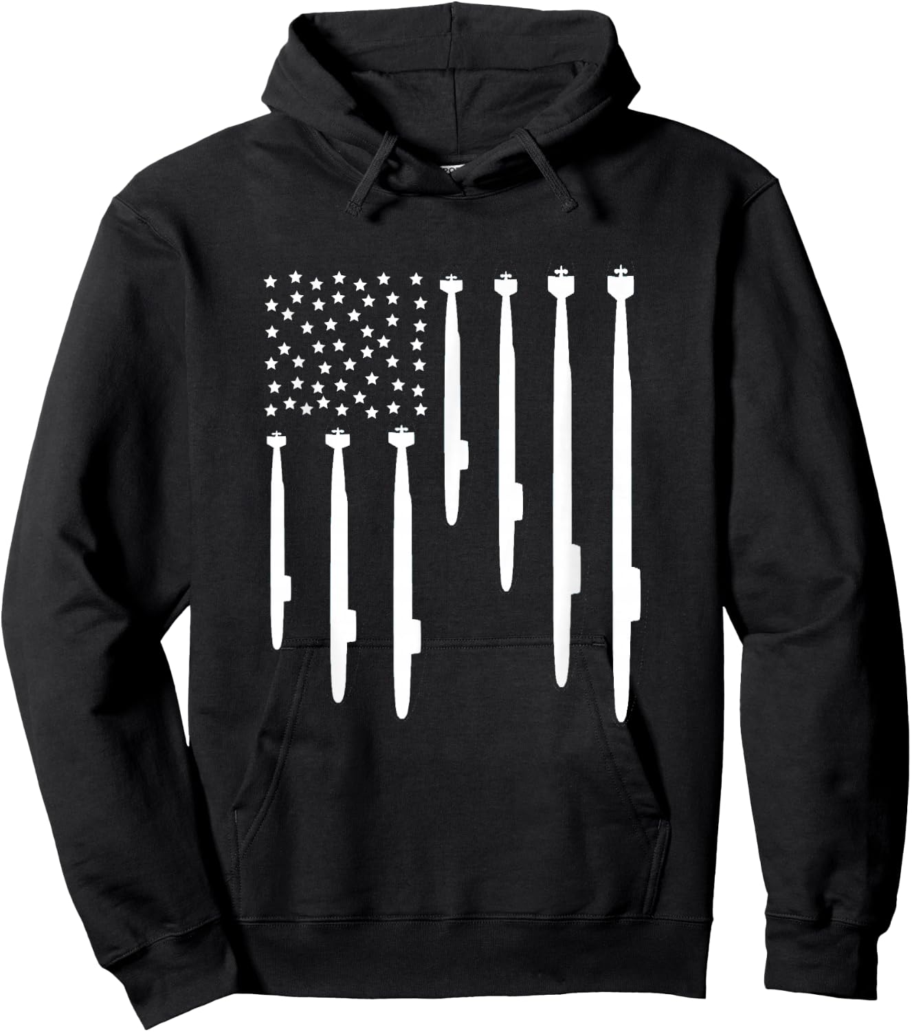 US Submarine Veteran Flag Hoodie - Hoodie | Black