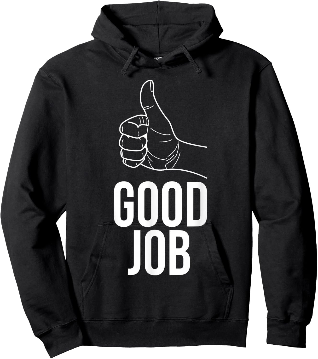 Good Job Thumbs Up T Shirt Positive Apparel Hoodie - Hoodie | Black