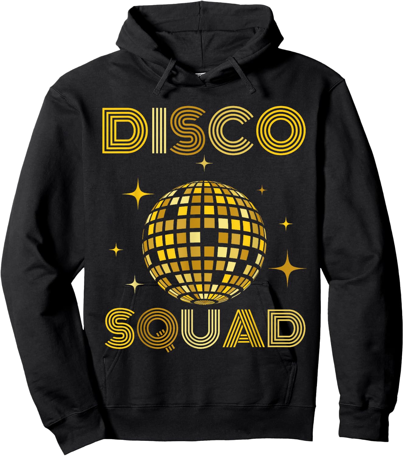 Vintage Disco Squad Reunion Party 70s 80s Mirror Ball Theme Hoodie - Hoodie | Black