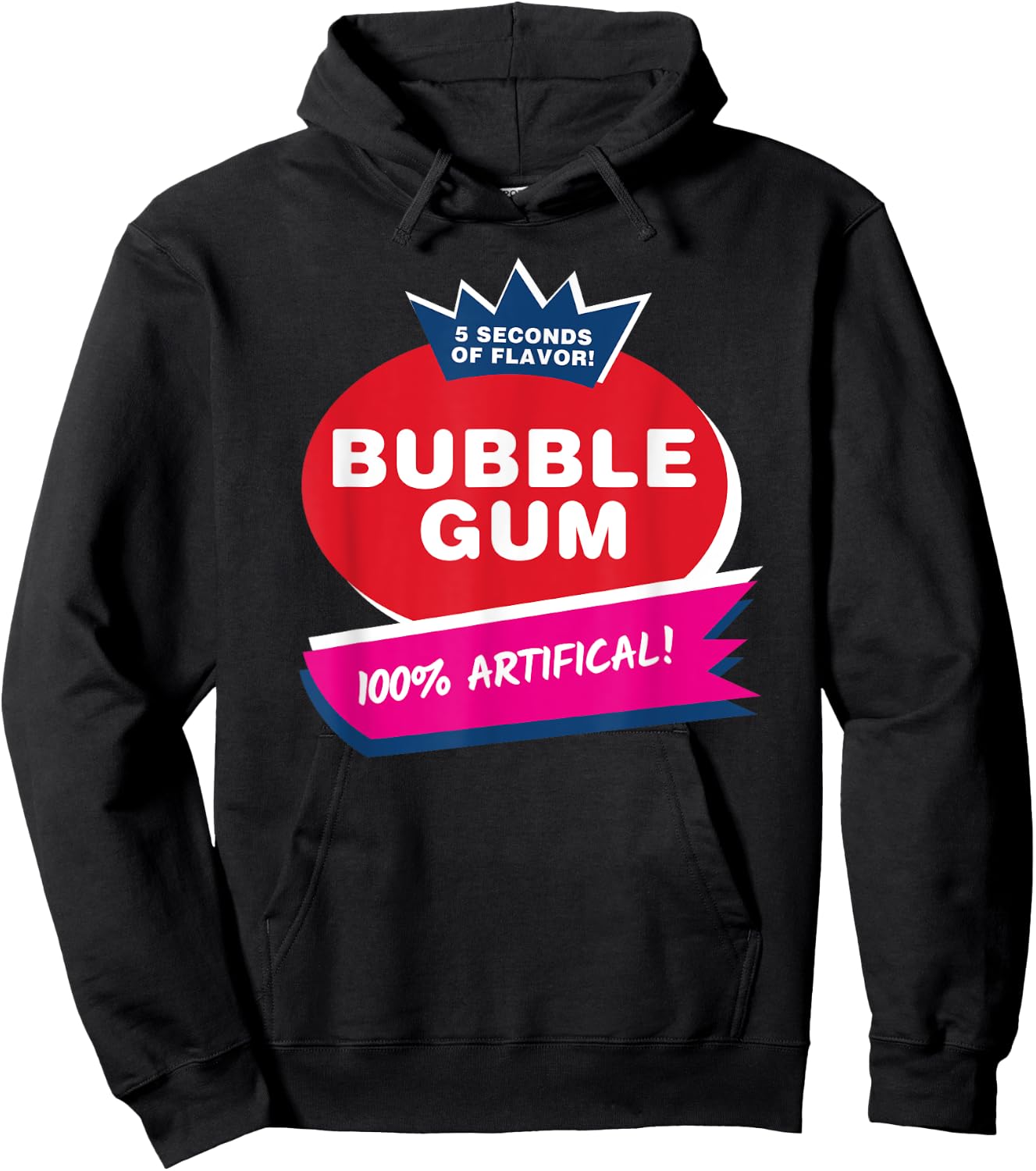 Funny Pink Bubble Gum Halloween Costume Hoodie - Hoodie | Black