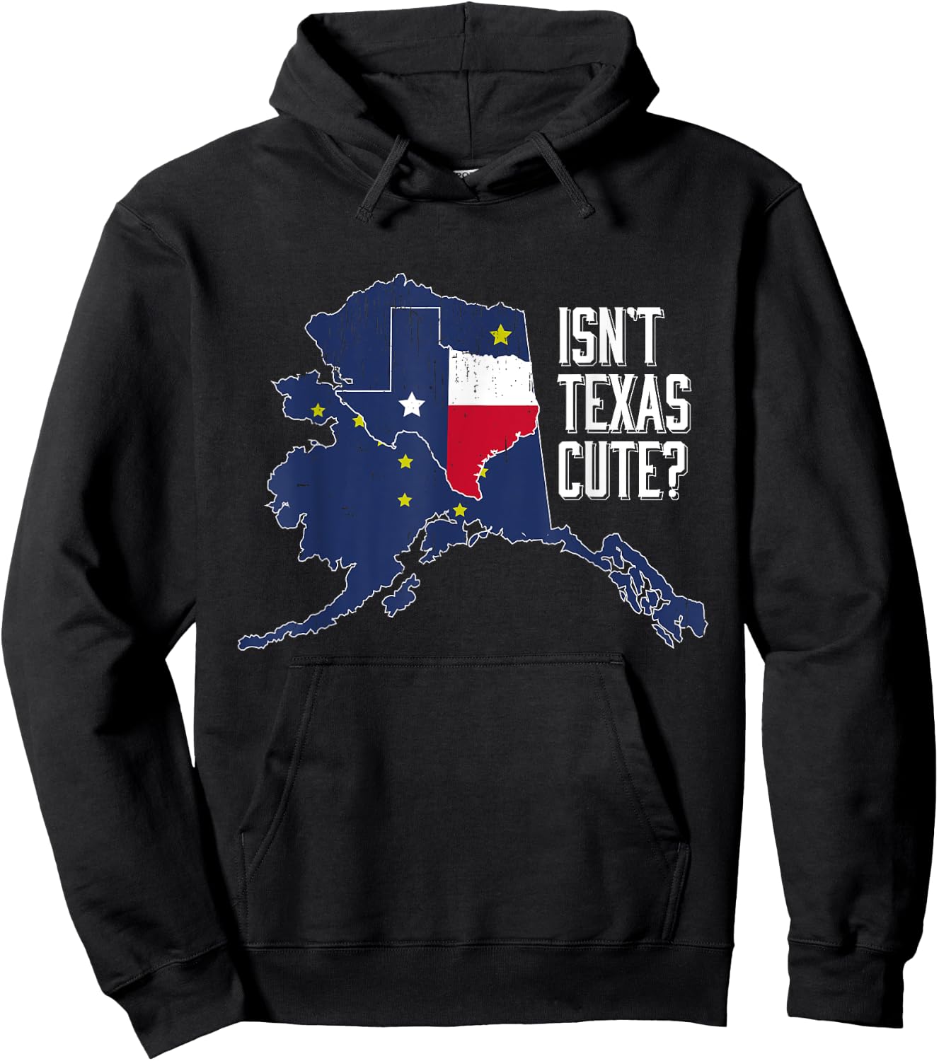 Isnt Texas Cute Alaska Home State Designer Hoodie - Hoodie | Black