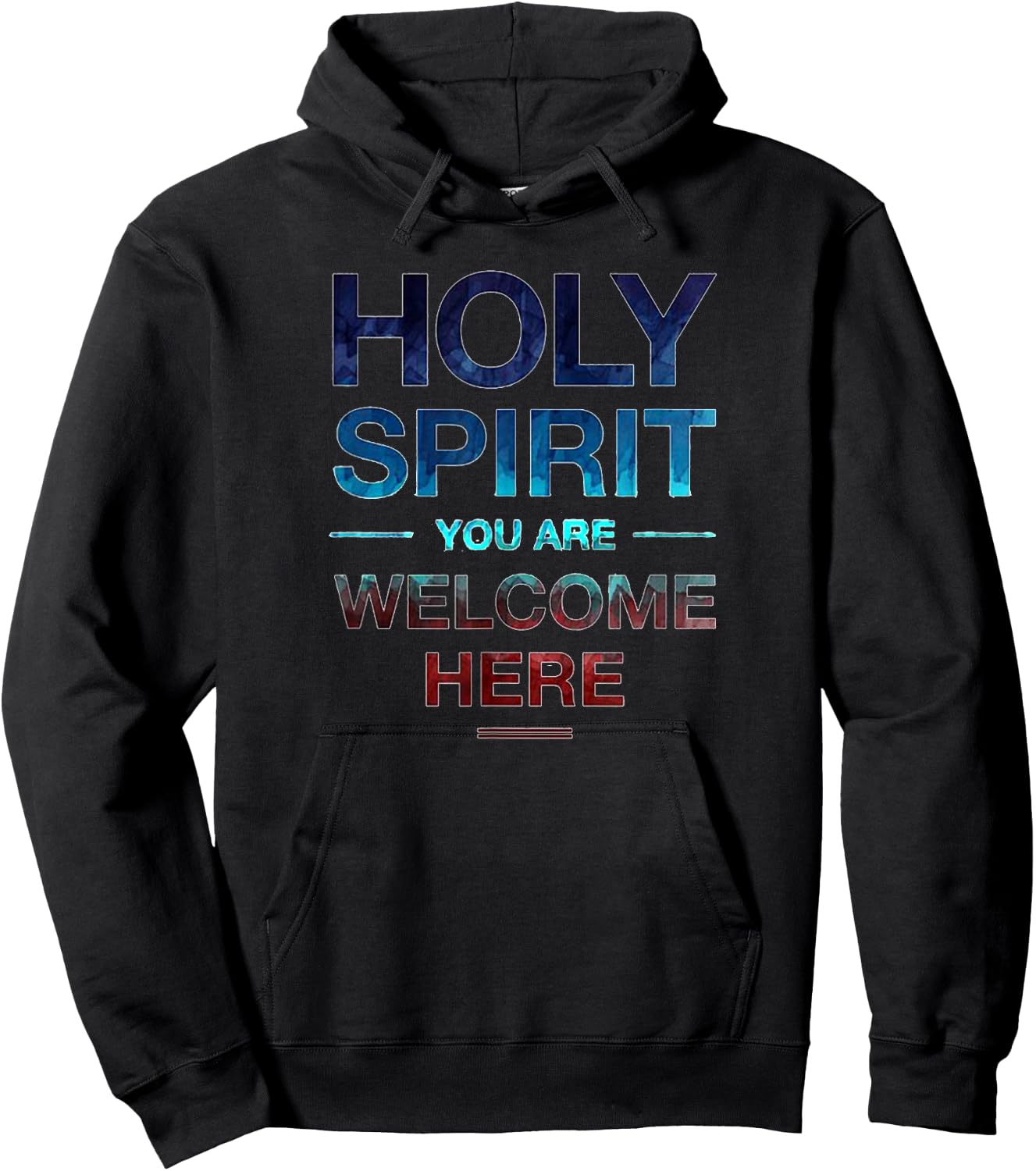 Holy Spirit You Are Welcome Here Men Kids Hoodie - Hoodie | Black