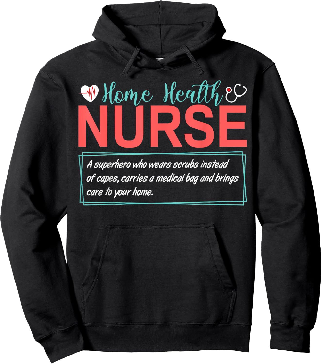 Home Health Nurse Definition Hoodie - Hoodie | Black
